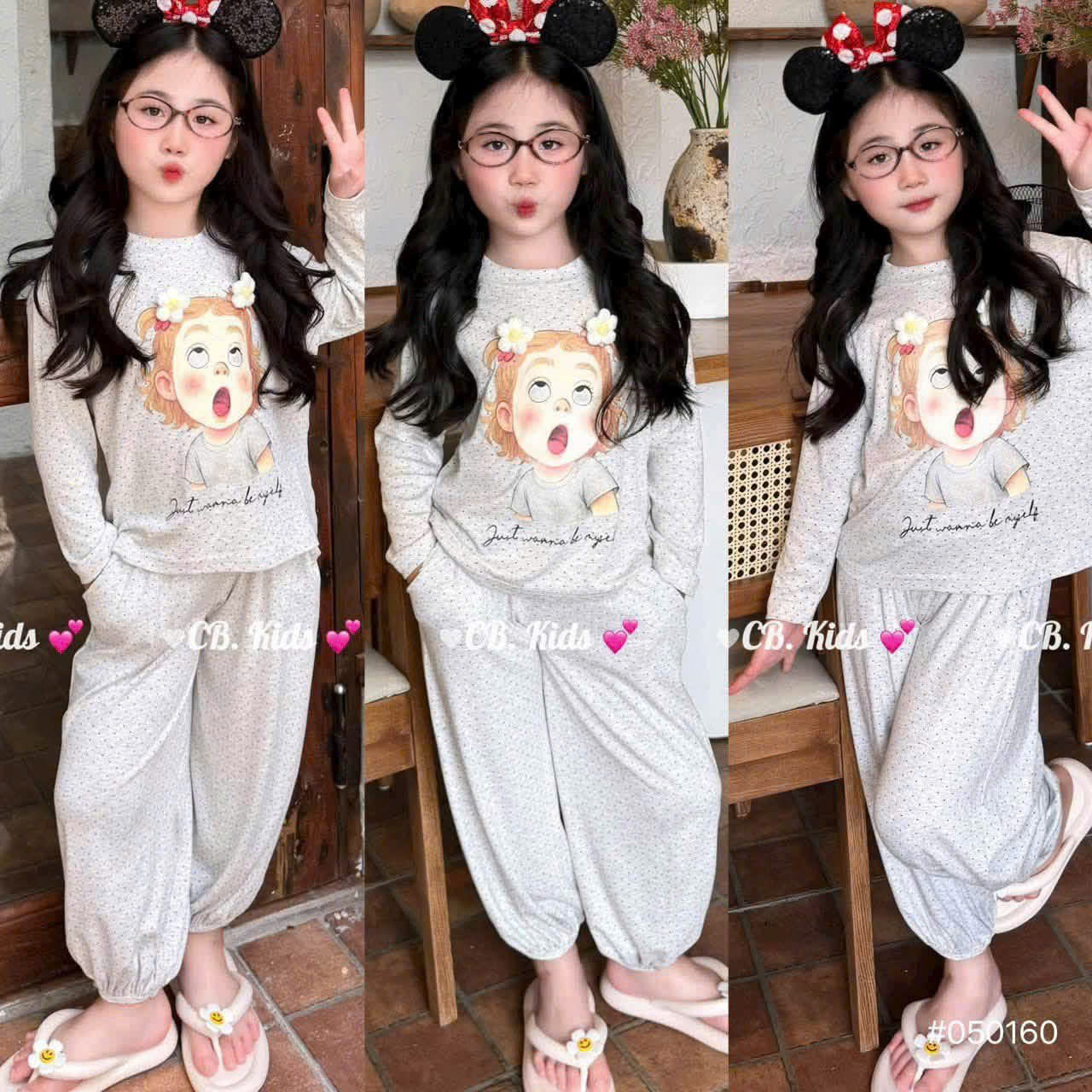 G096 - BỘ BÉ GÁI BOMBER CHẤM BI CÔ GÁI