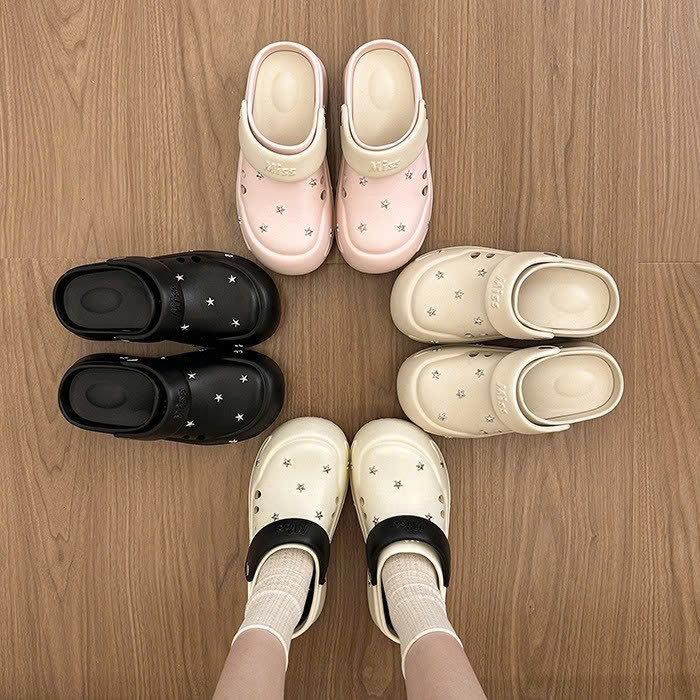 (CHỜ) PK325 - DÉP CROCS ĐÍNH SAO MPB