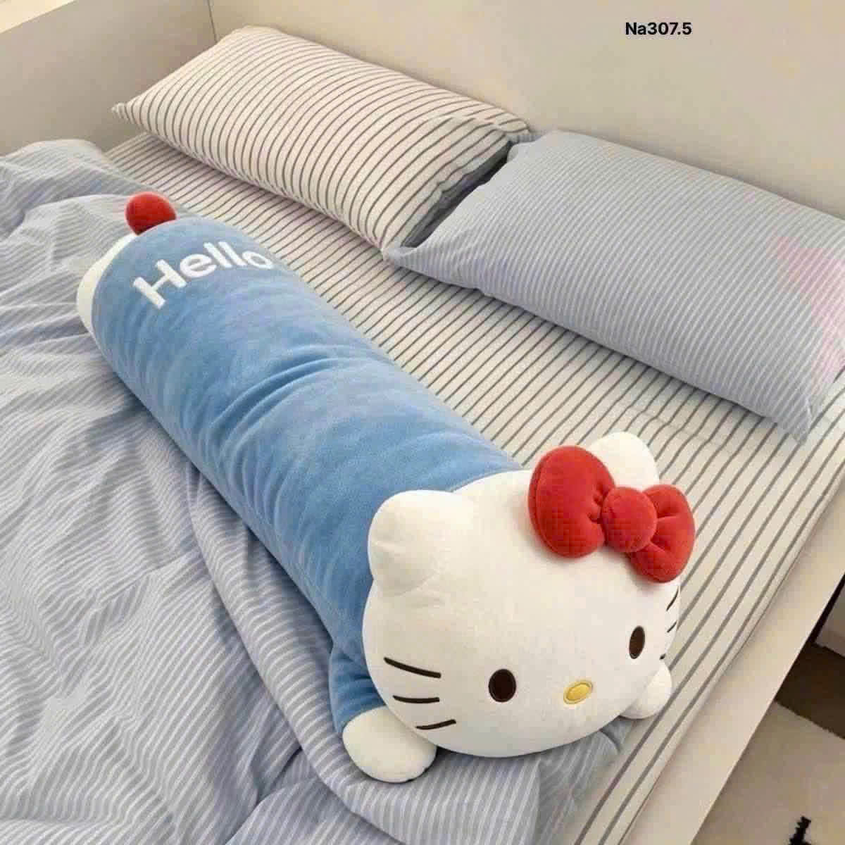 PK343 - GỐI ÔM DÀI 1M HÌNH MÈO HELLO KITTY