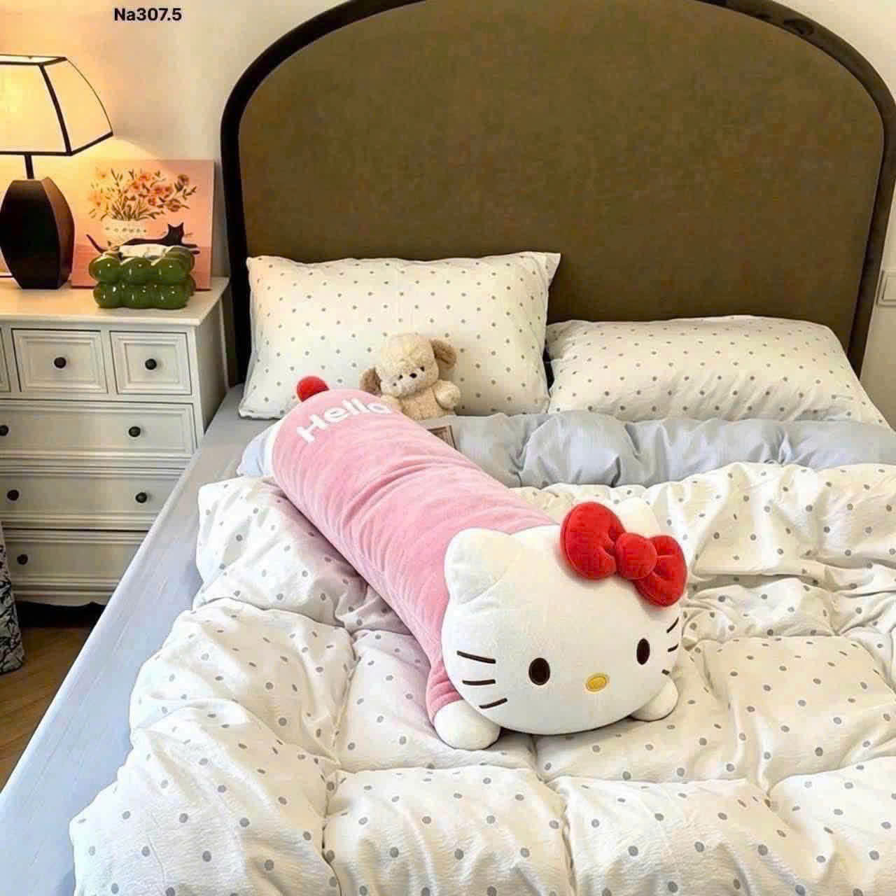 PK343 - GỐI ÔM DÀI 1M HÌNH MÈO HELLO KITTY