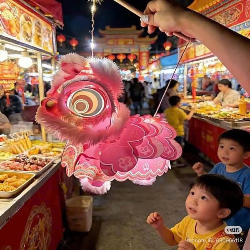 (CHỜ) PK348 - ĐÈN LỒNG MÚA LÂN PHÁT SÁNG