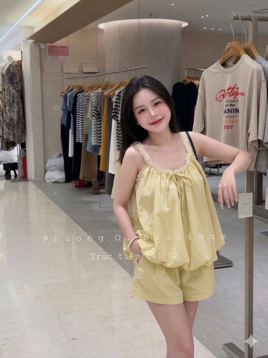 S369 - BỘ ĐÙI NỮ 2S PHỐI REN NƠ BỒNG GẤU