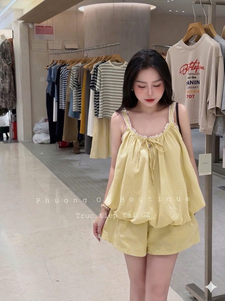 S369 - BỘ ĐÙI NỮ 2S PHỐI REN NƠ BỒNG GẤU