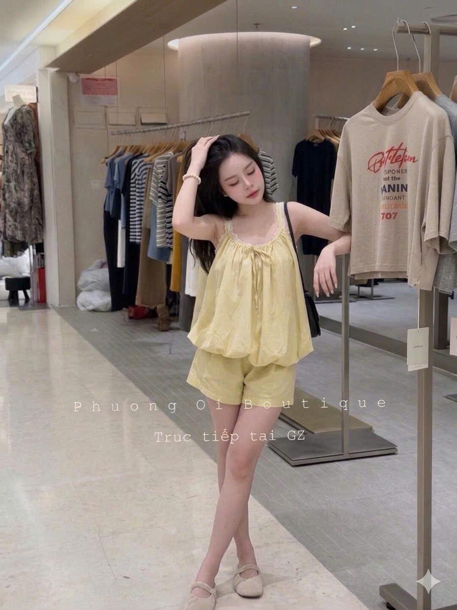 S369 - BỘ ĐÙI NỮ 2S PHỐI REN NƠ BỒNG GẤU