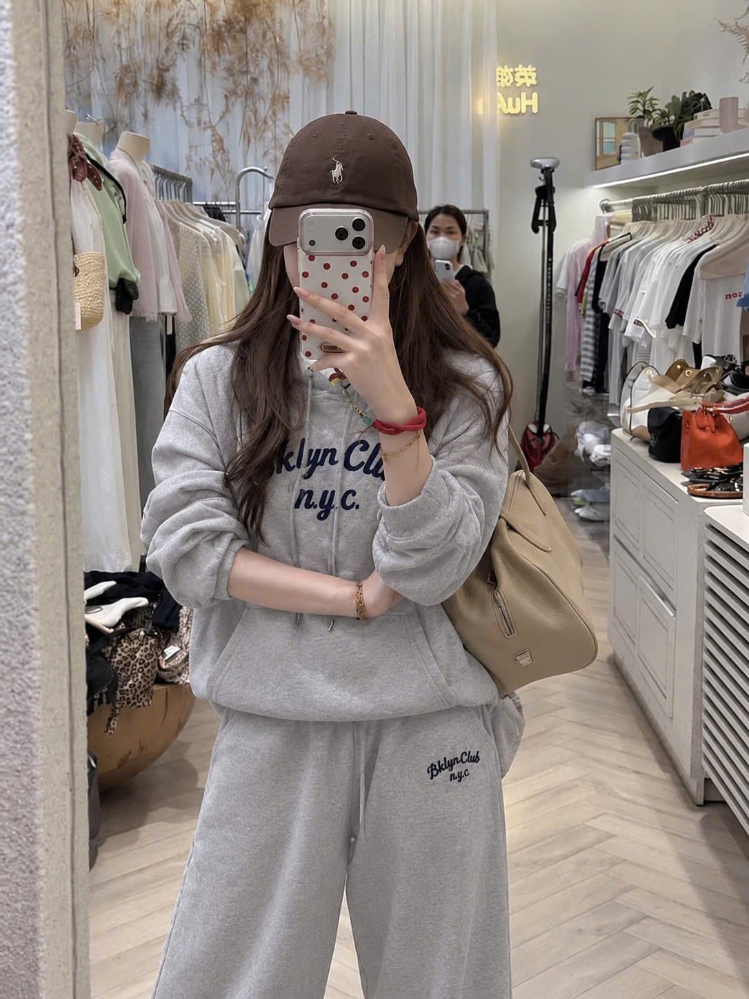 S411 - BỘ NỈ NỮ HAIDA HOODIE MŨ NYC