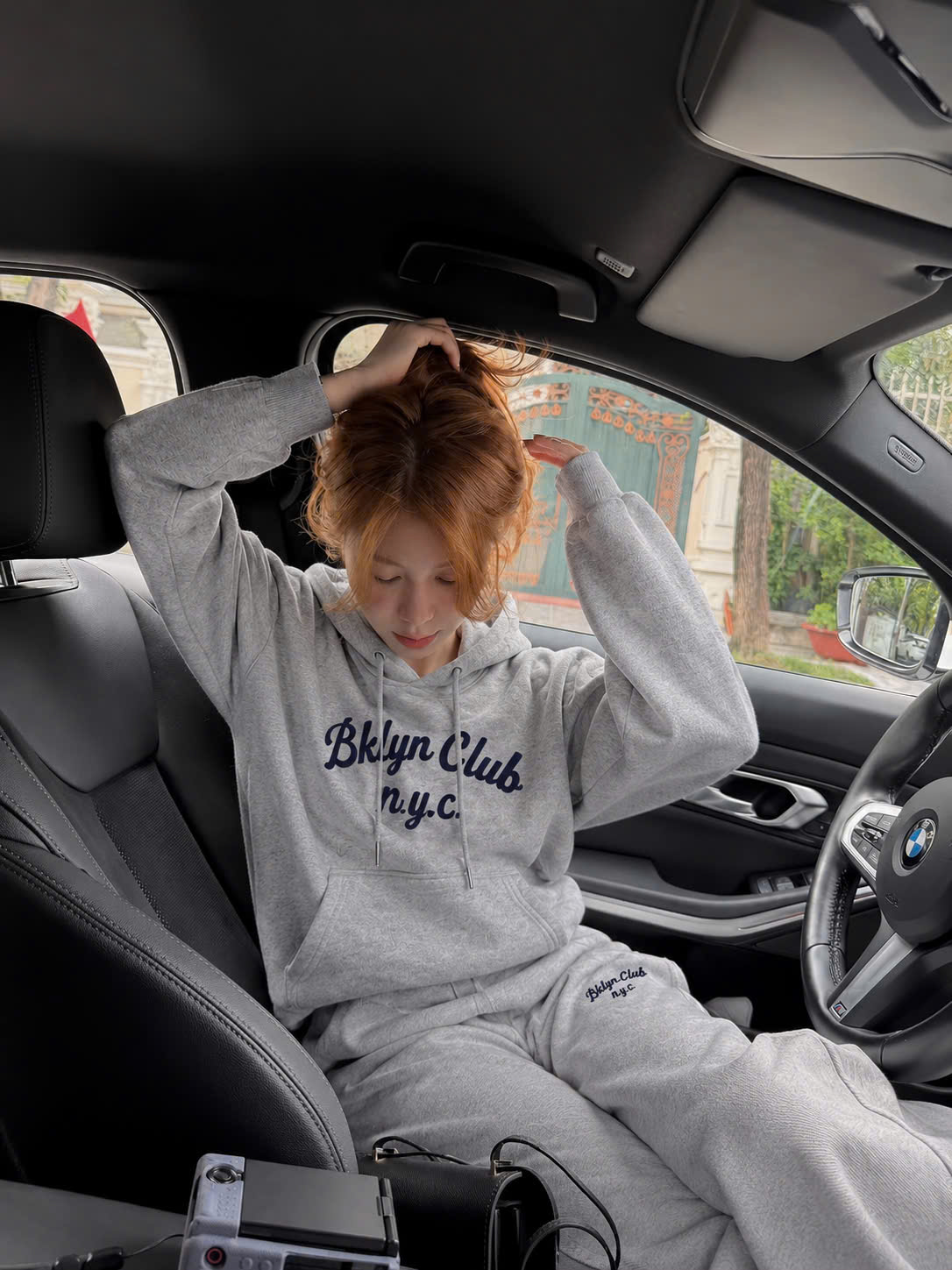 S411 - BỘ NỈ NỮ HAIDA HOODIE MŨ NYC