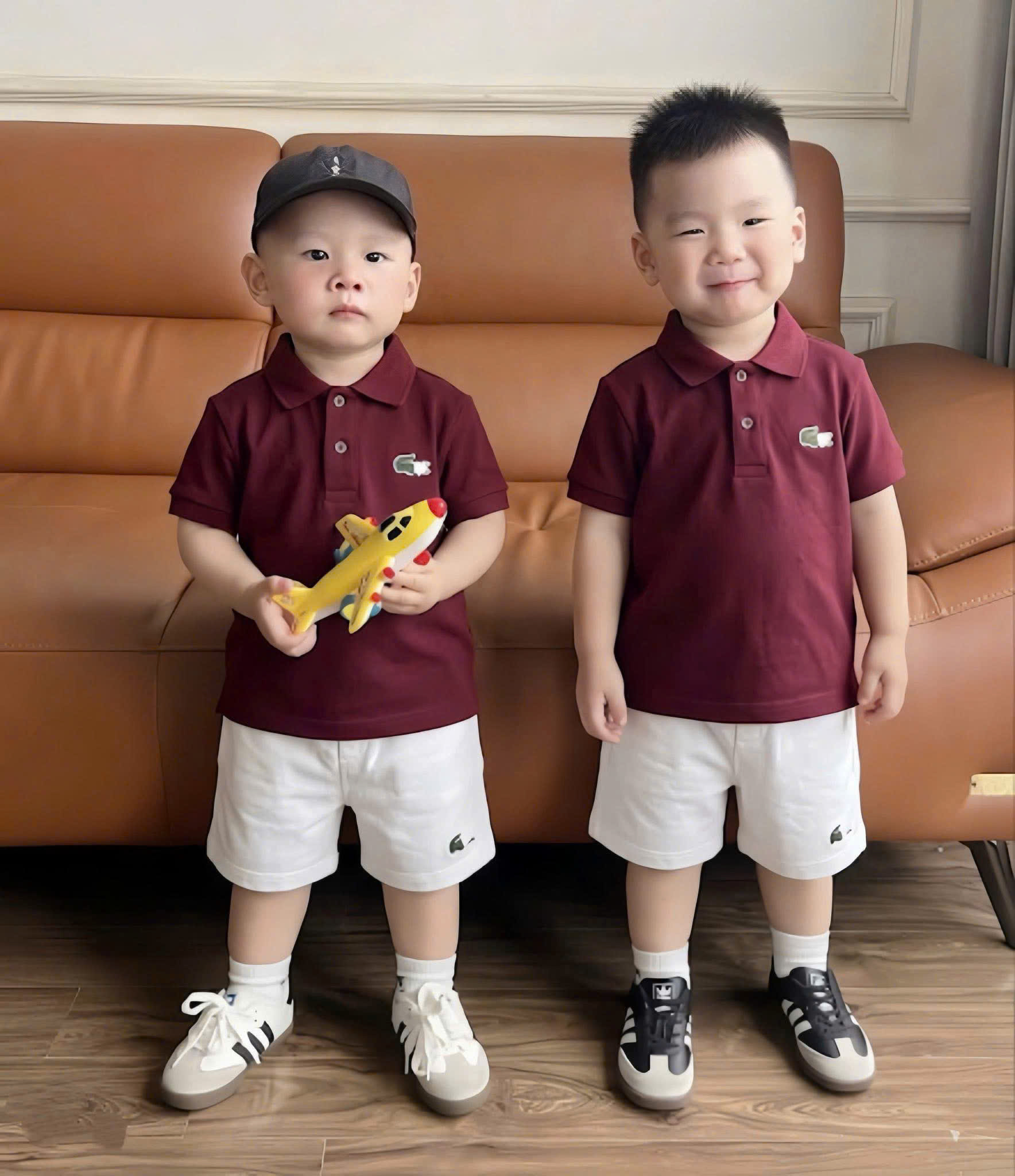 T274 - SET GIA ĐÌNH ÁO POLO ĐỎ CÁ SẤU