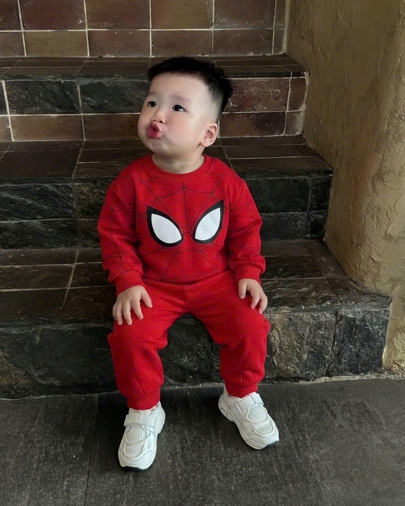 T350 - SET 3 BỘ BÉ TRAI DÀI TAY BATMAN đỏ xám ghi