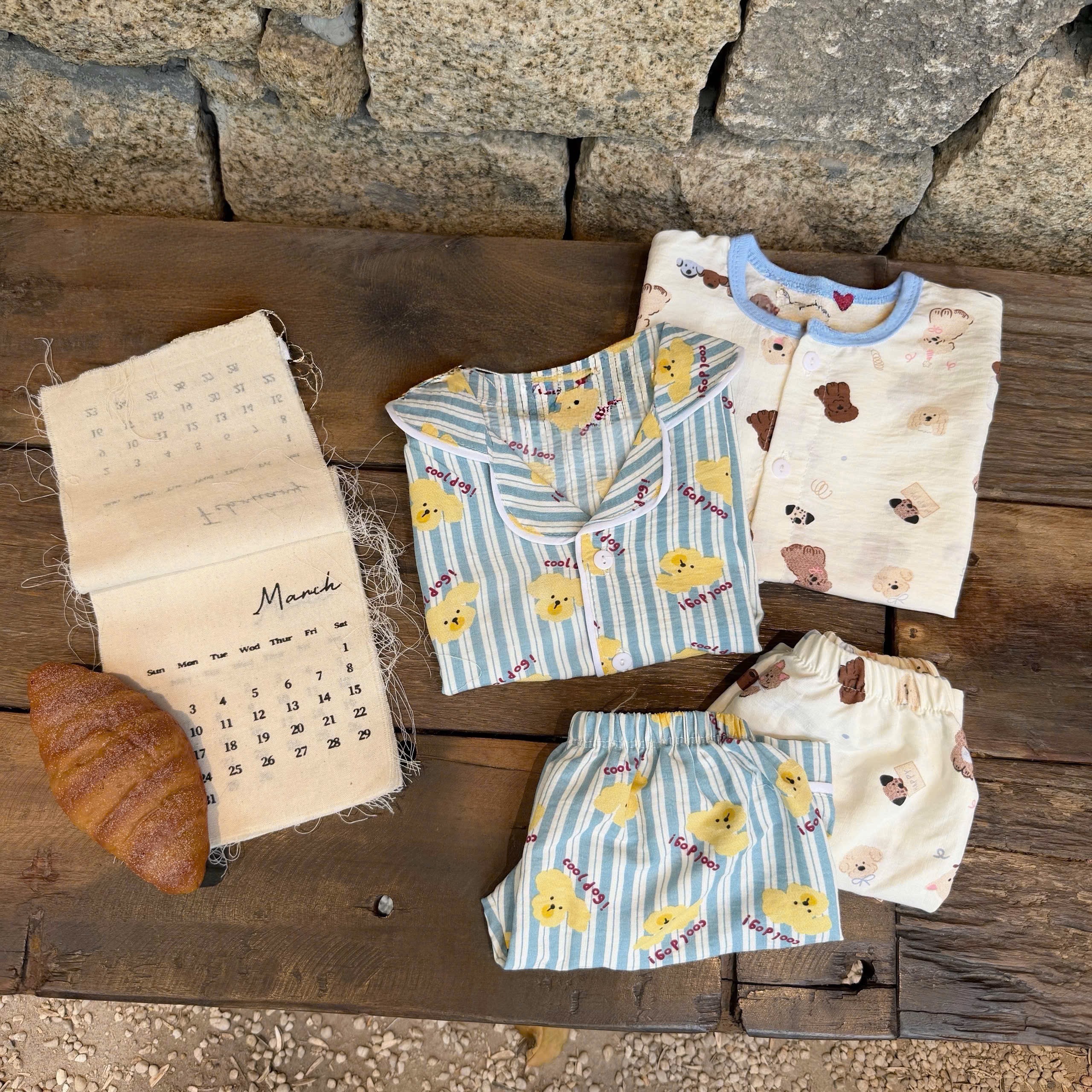 G933 - SET 2 BỘ PYJAMA ĐÙI BÉ HOẠT HÌNH