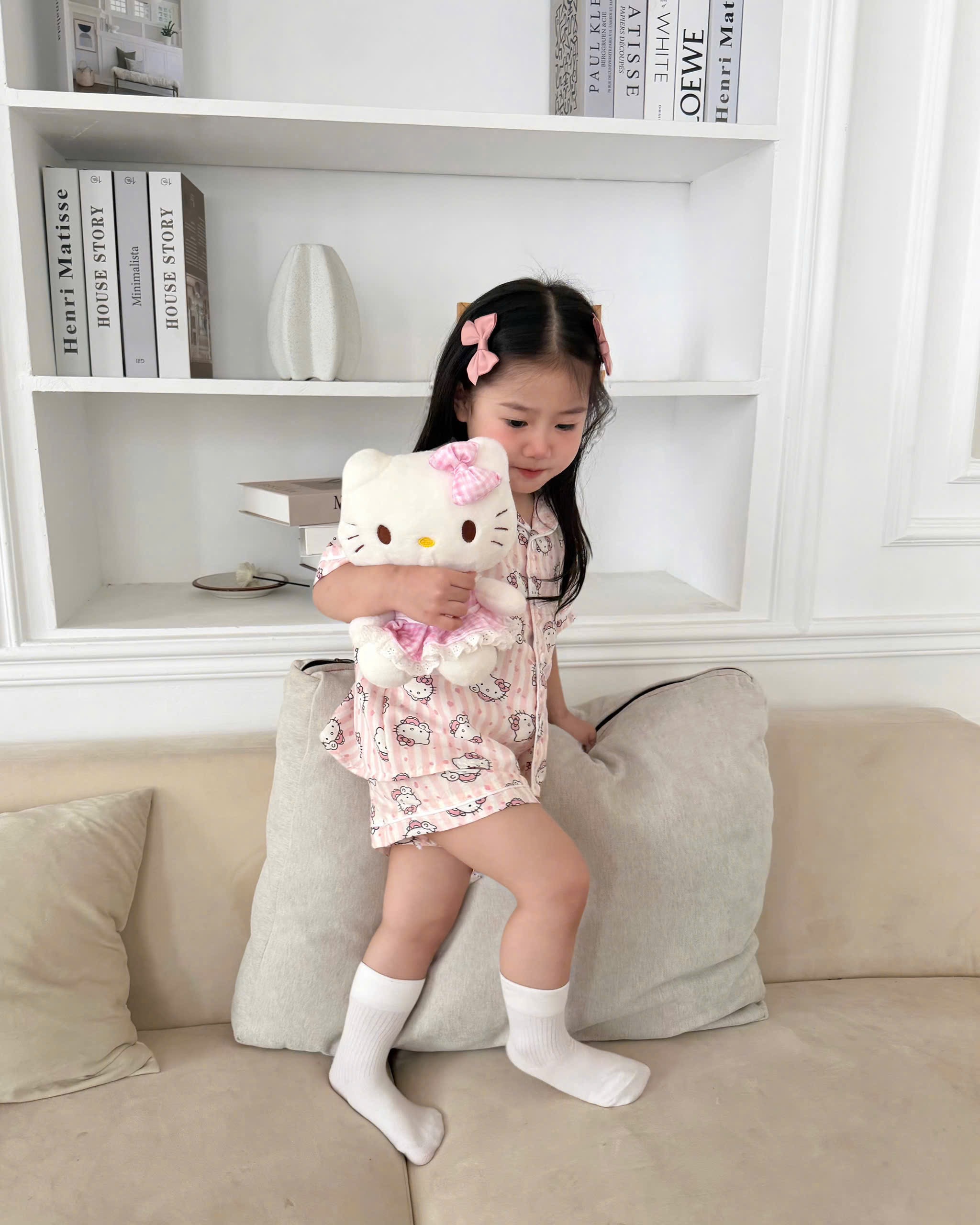 G933 - SET 2 BỘ PYJAMA ĐÙI BÉ HOẠT HÌNH