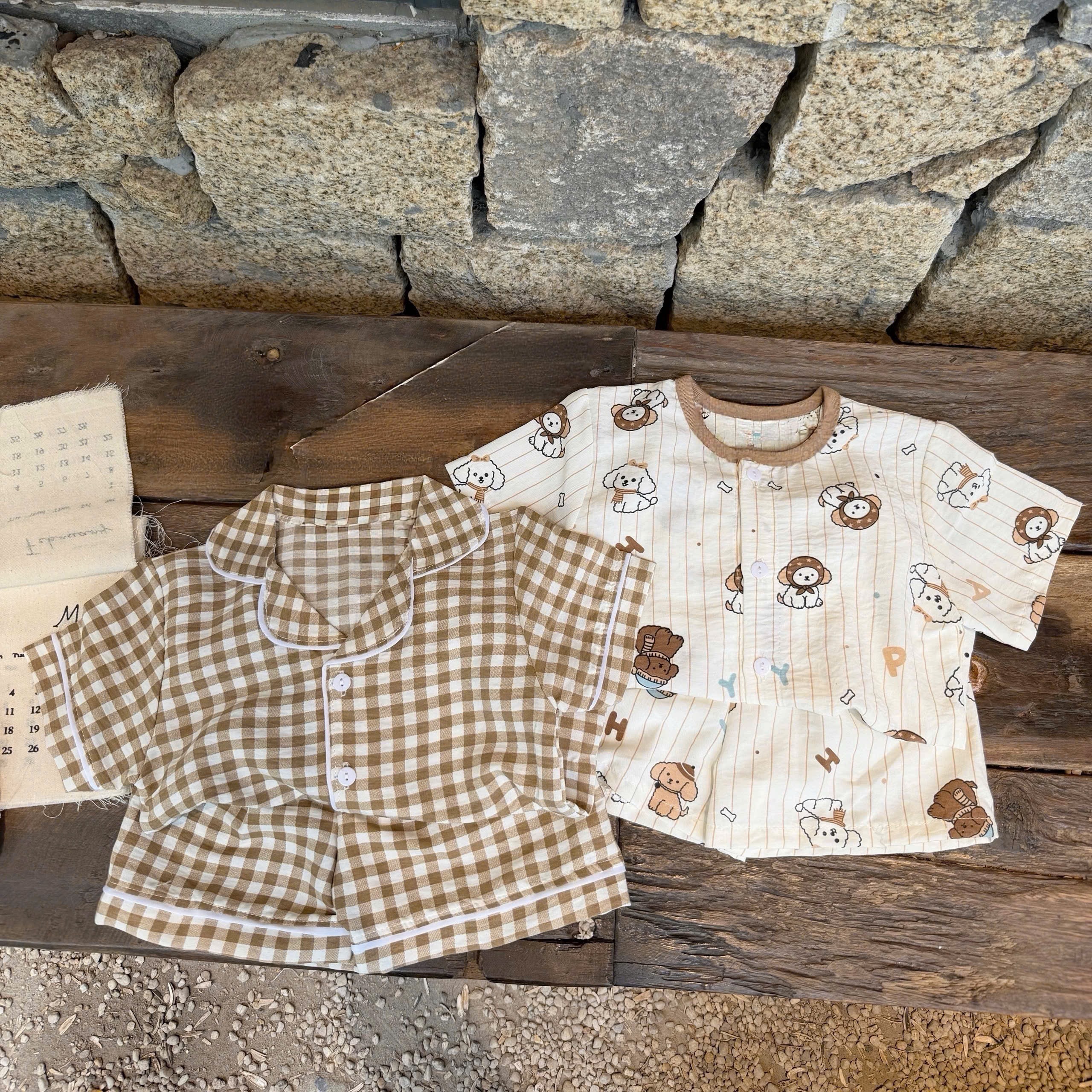 G933 - SET 2 BỘ PYJAMA ĐÙI BÉ HOẠT HÌNH