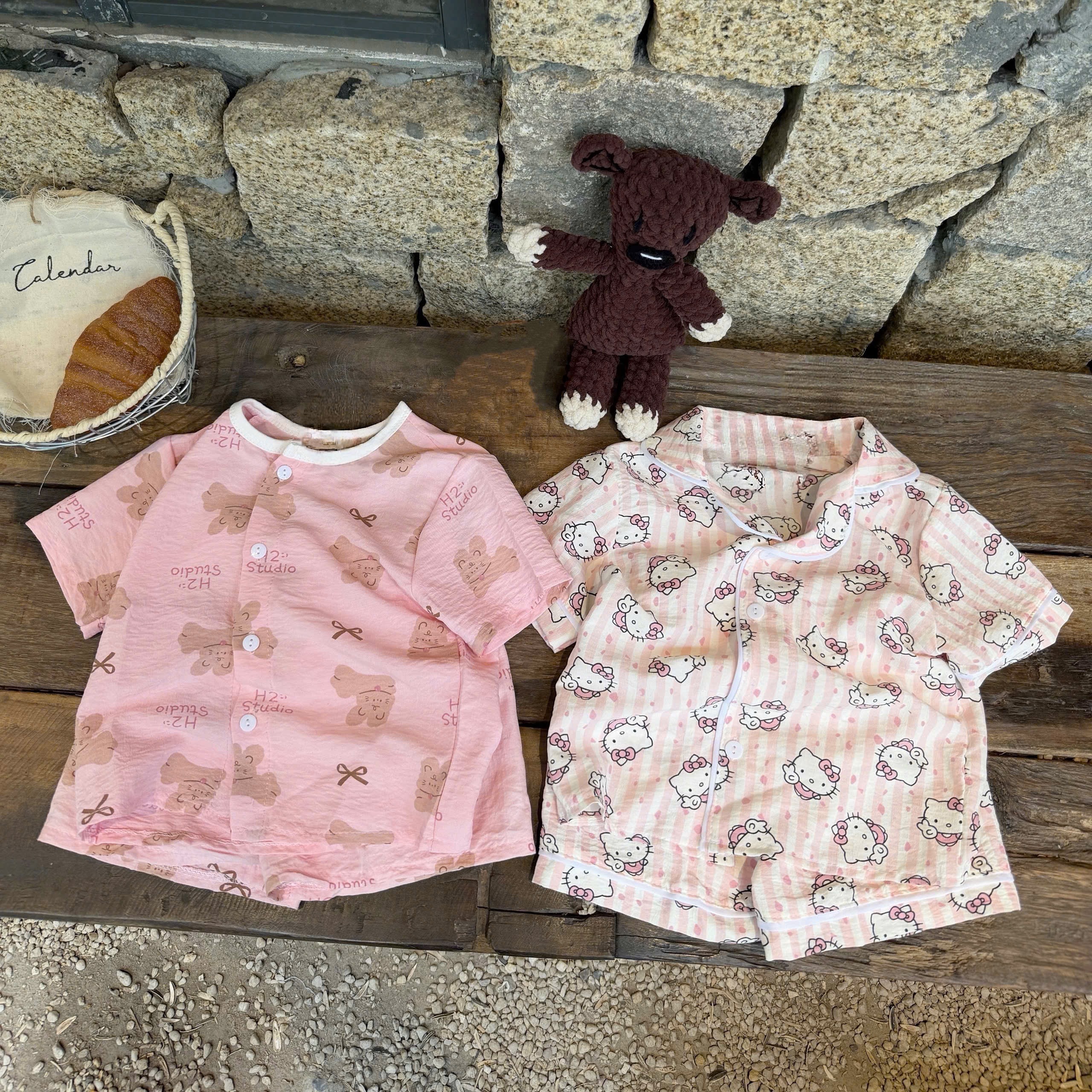 G933 - SET 2 BỘ PYJAMA ĐÙI BÉ HOẠT HÌNH