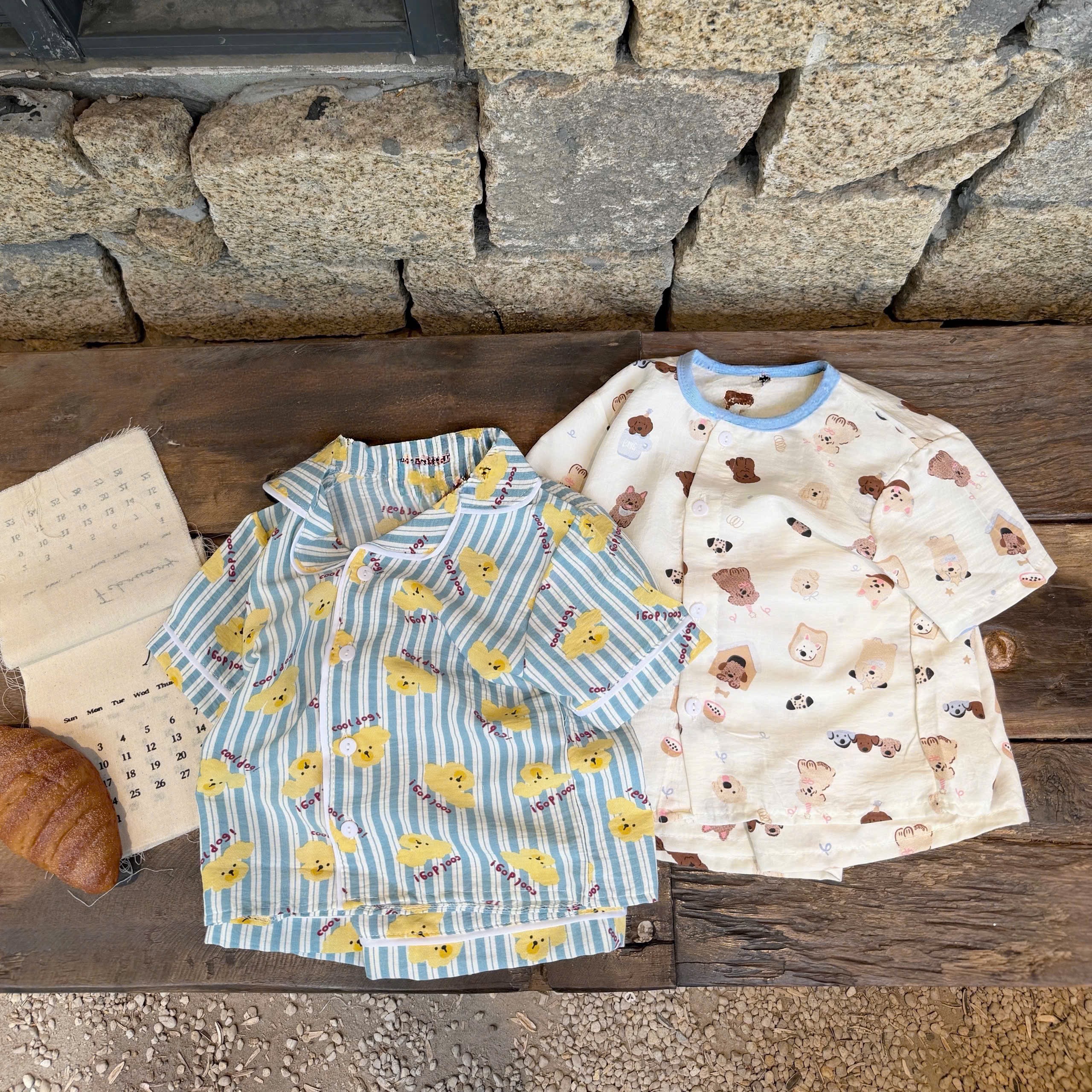 G933 - SET 2 BỘ PYJAMA ĐÙI BÉ HOẠT HÌNH