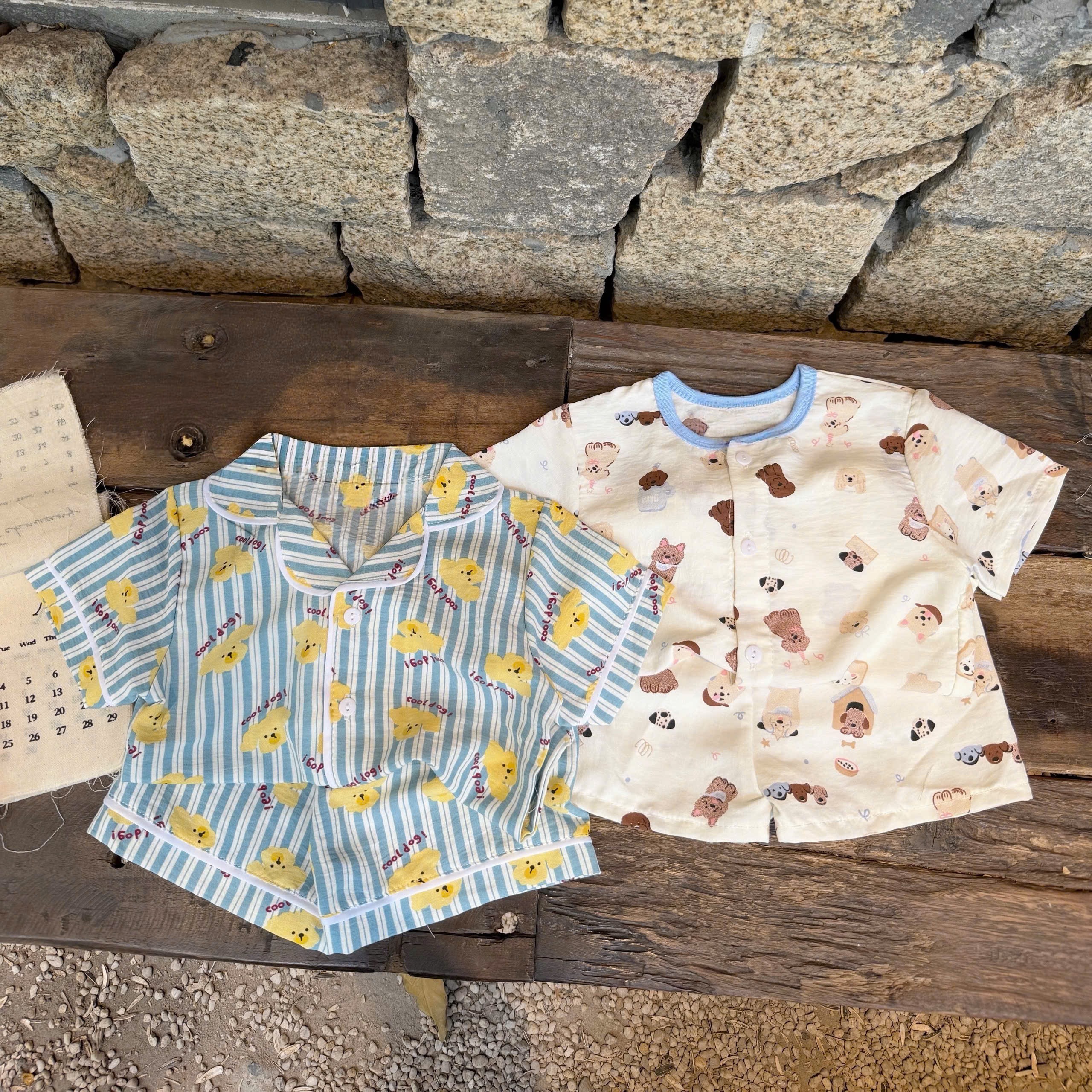 G933 - SET 2 BỘ PYJAMA ĐÙI BÉ HOẠT HÌNH