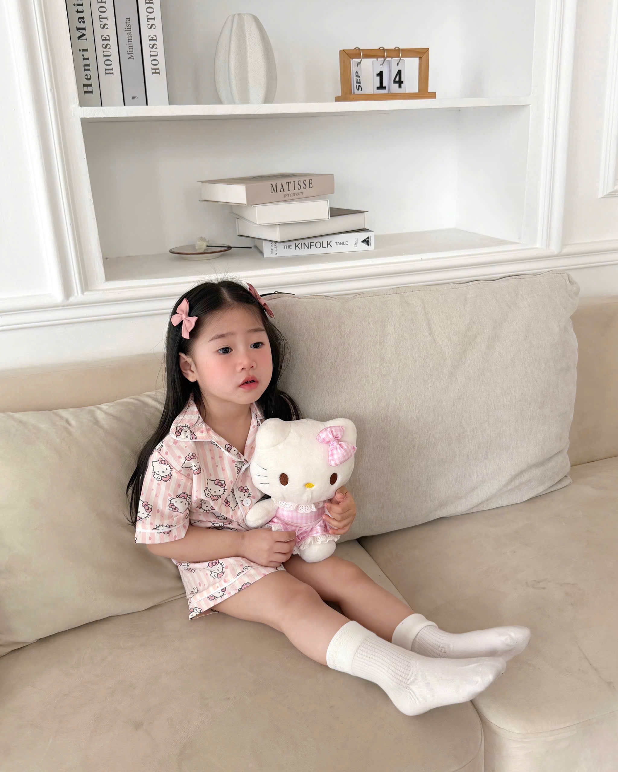 G933 - SET 2 BỘ PYJAMA ĐÙI BÉ HOẠT HÌNH