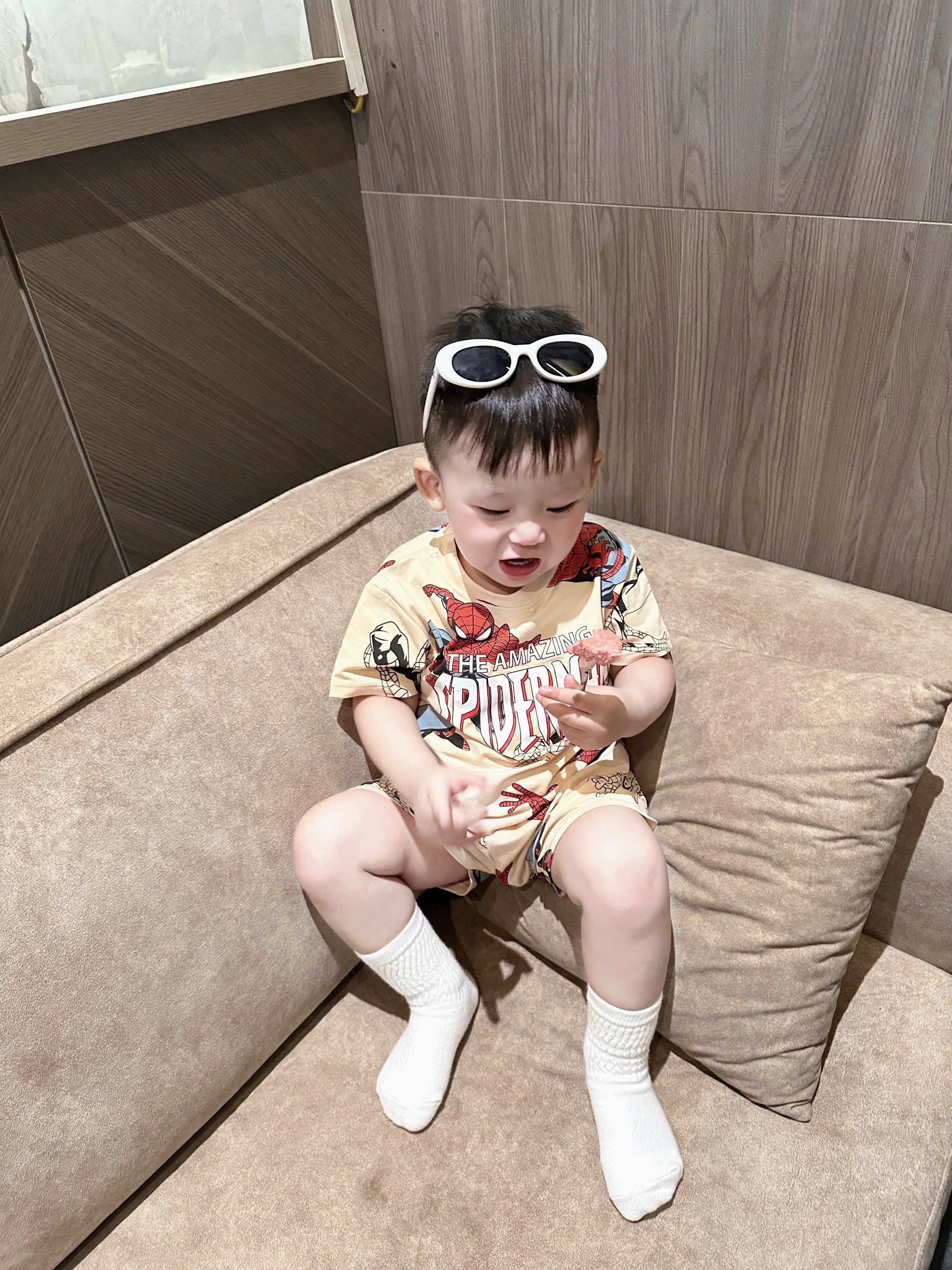 T169 - SET 2 BỘ ĐÙI BÉ TRAI SPIDERMAN đỏ be tràn