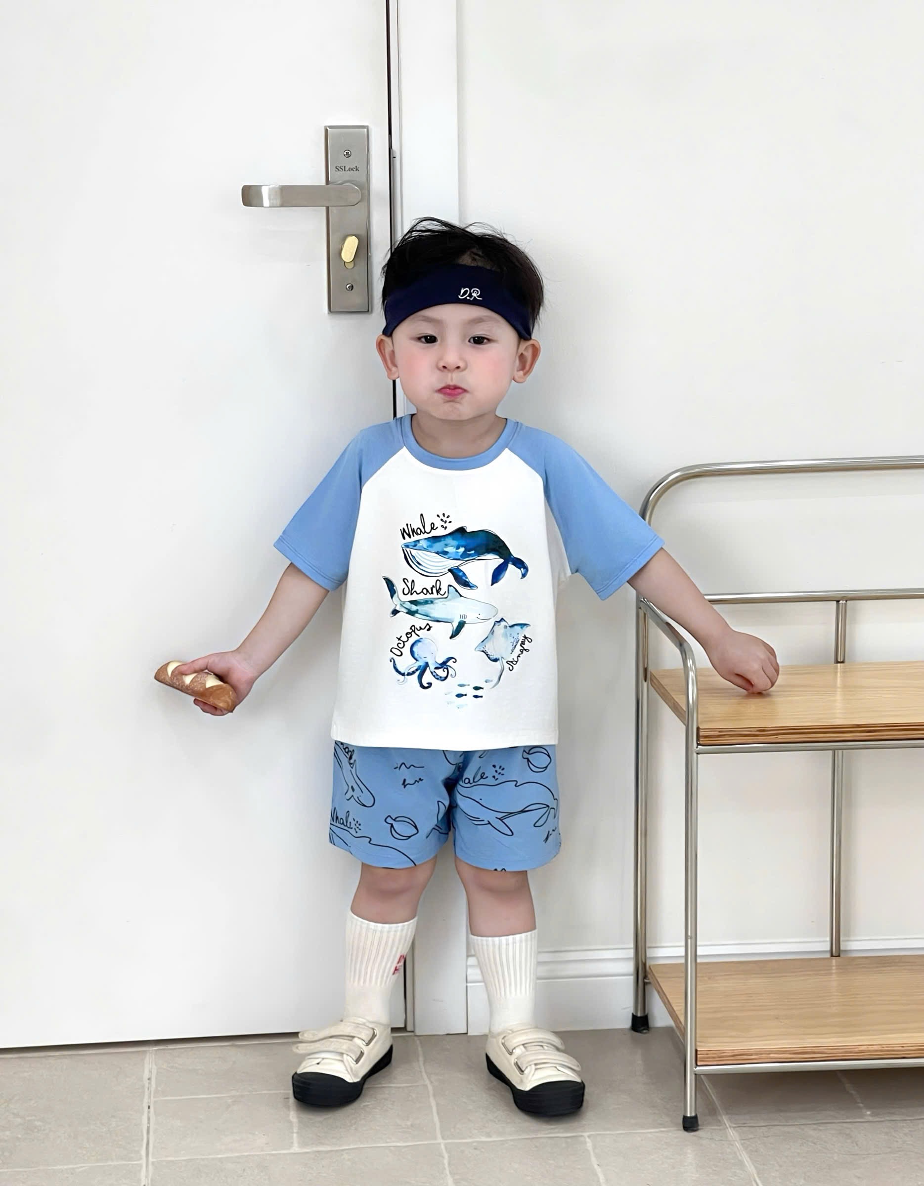 T192 - SET 3 BỘ ĐÙI BÉ TRAI CÁ HEO TRẮNG PHỐI than xanh cam