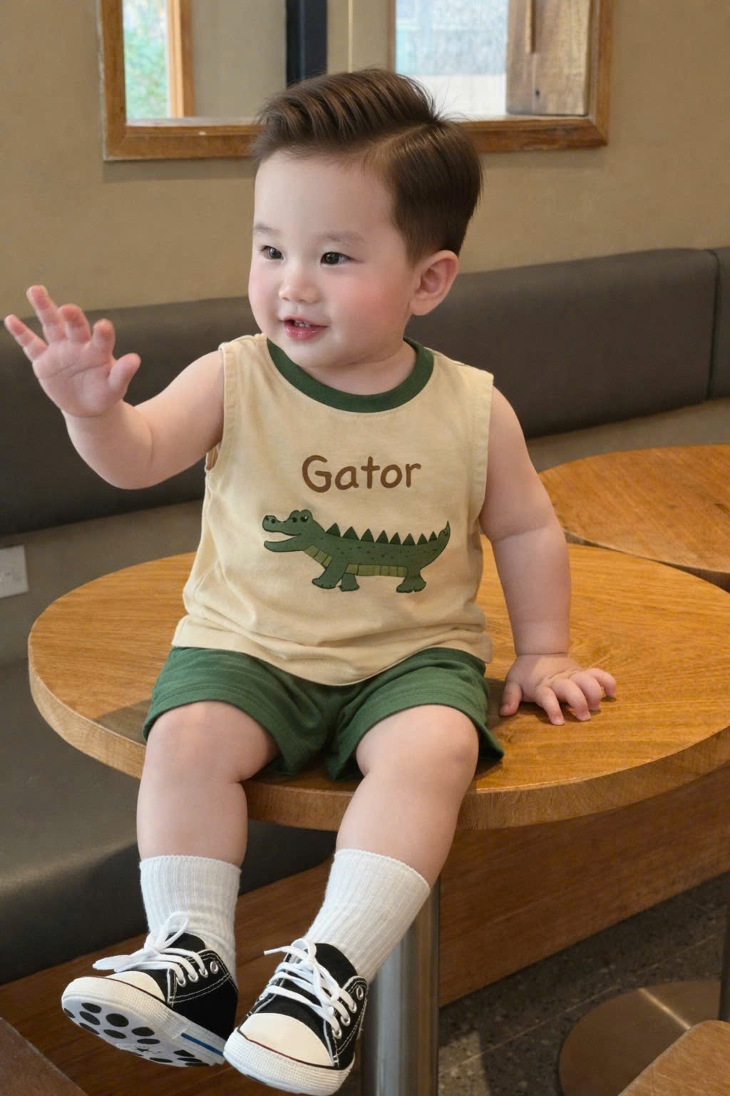 T253 - SET 3 BỘ ĐÙI BÉ TRAI BA LỖ CÁ SẤU GẤU