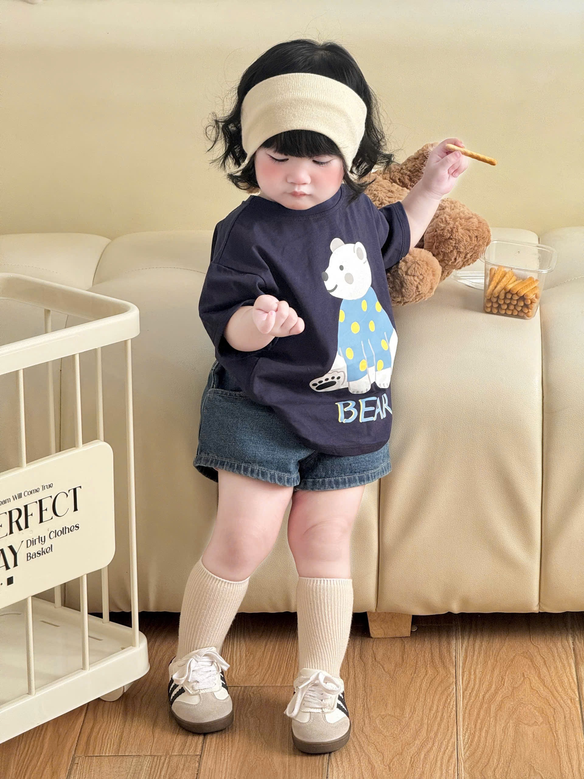 AB900 - SET 3 ÁO BÉ TRAI CỘC GẤU SƯ TỬ than đỏ trắng
