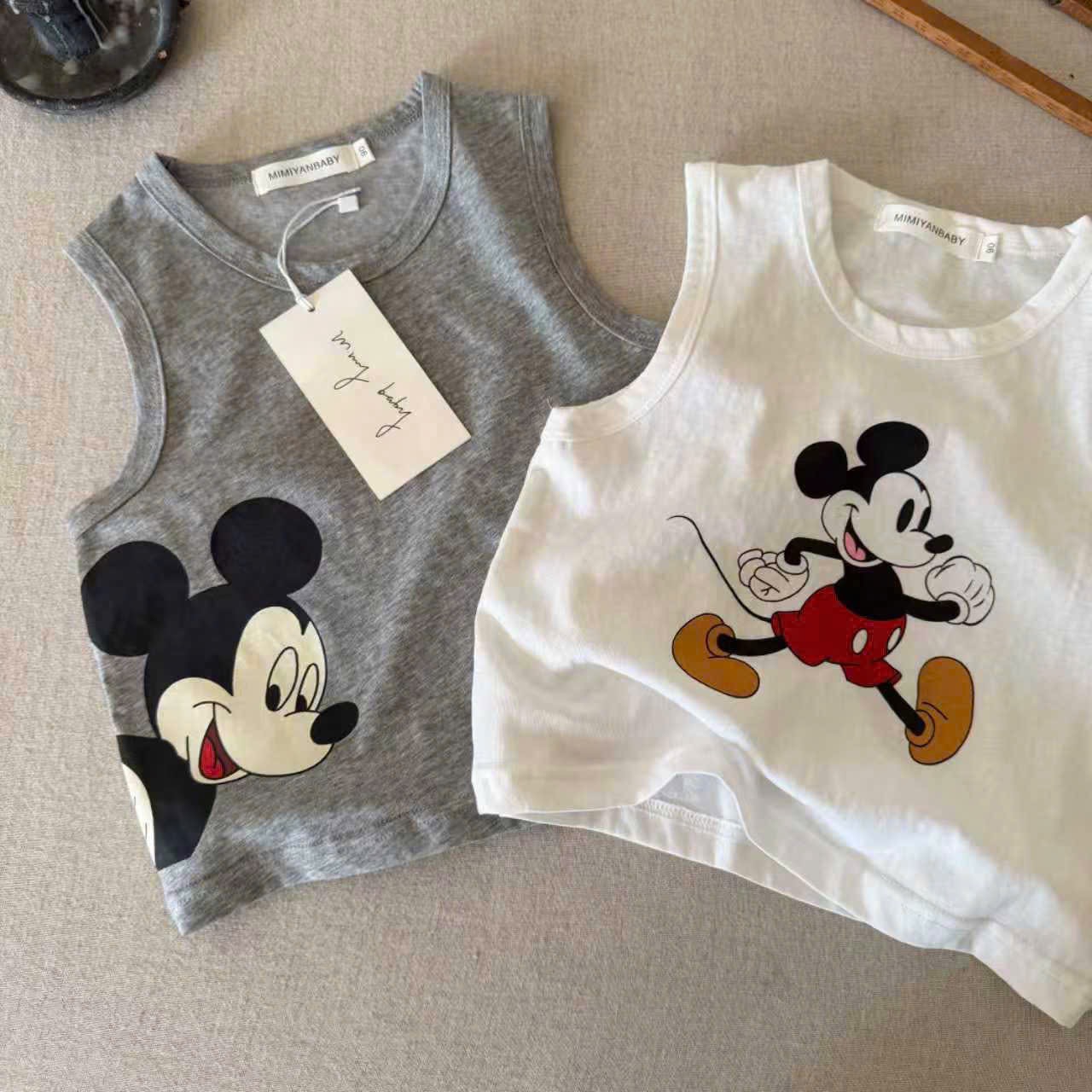 AB916 - SET 4 ÁO BÉ TRAI BA LỖ MICKEY