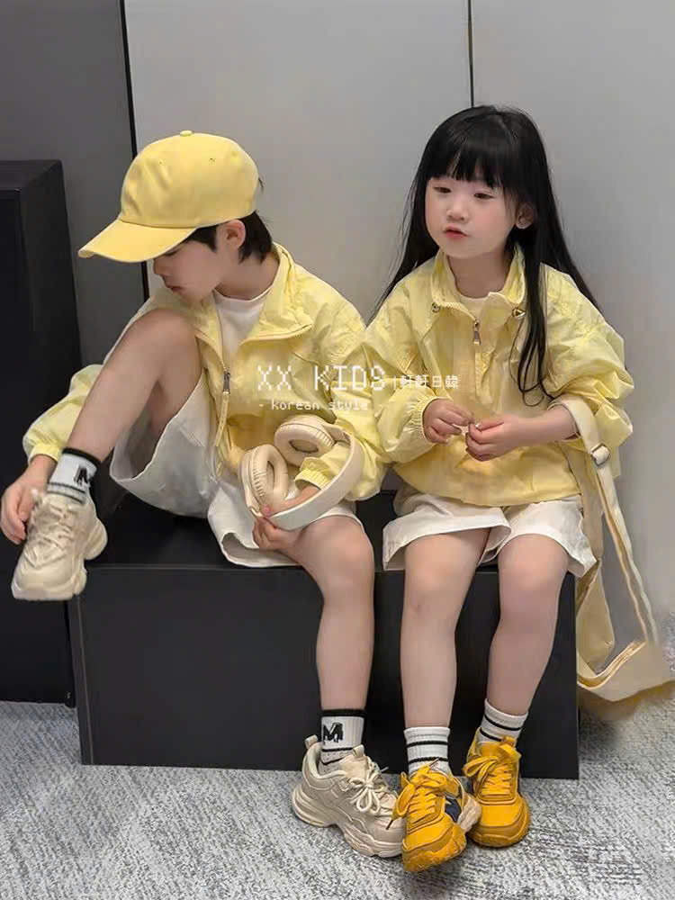 AB929 - ÁO KHOÁC GIÓ CHO BÉ VÀNG TRƠN