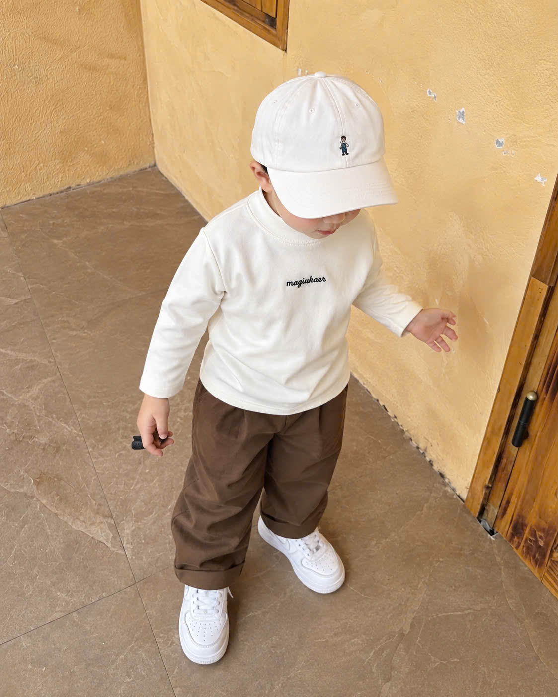 (chờ) AB974 - SET 3 ÁO BÉ TRAI CỔ 3P ZIP LÔNG 1 MẶT magiukaer xám be