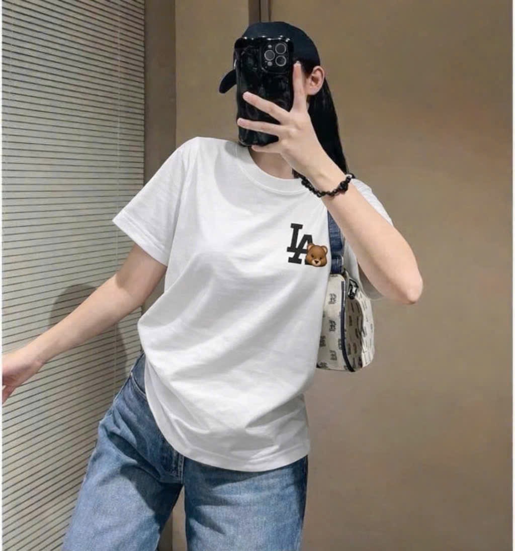 ANU408 - ÁO PHÔNG NỮ TRẮNG LA CHÓ SNOOPY