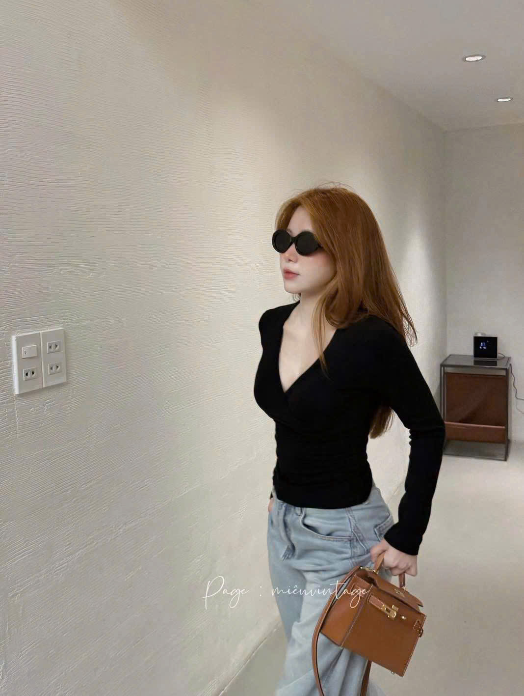 ANU452 - SET 3 ÁO ZIP NỮ CỔ TIM DÀI TAY M0377