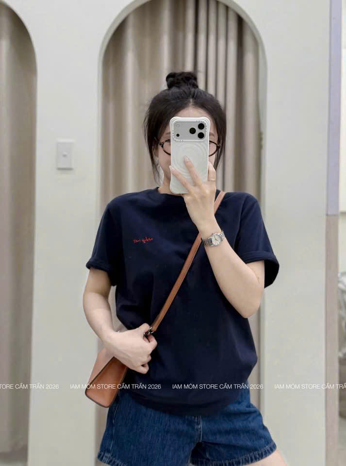 ANU458 - SET 3 ÁO THUN NỮ CỘC IN CHỮ than xám trắng