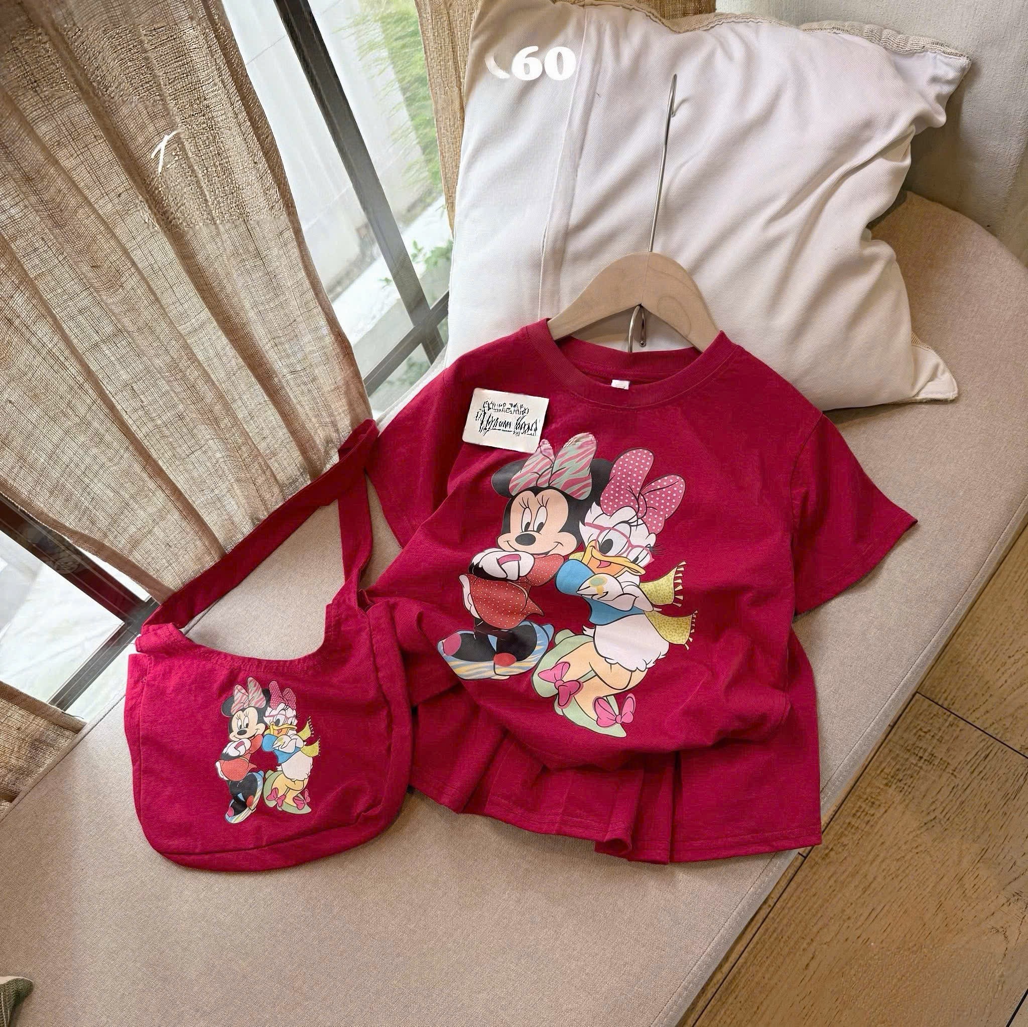 G949 - SET BÉ GÁI CỘC MICKEY DONALD CVAY XẾP kèm túi