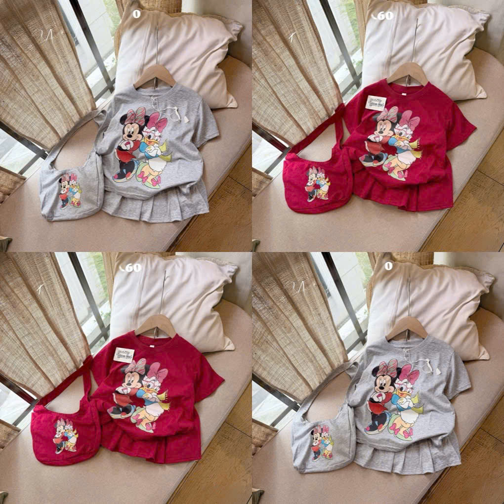 G949 - SET BÉ GÁI CỘC MICKEY DONALD CVAY XẾP kèm túi