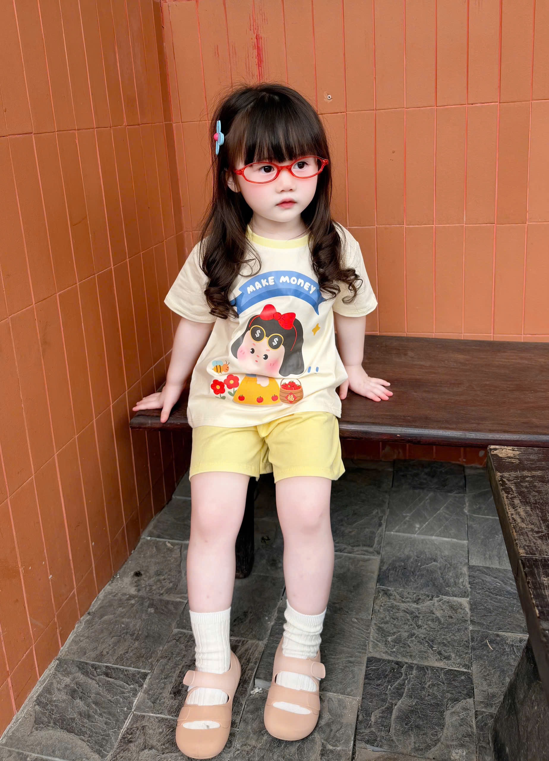 G975 - SET 2 BỘ ĐÙI BÉ GÁI CÔNG CHÚA NHÍ