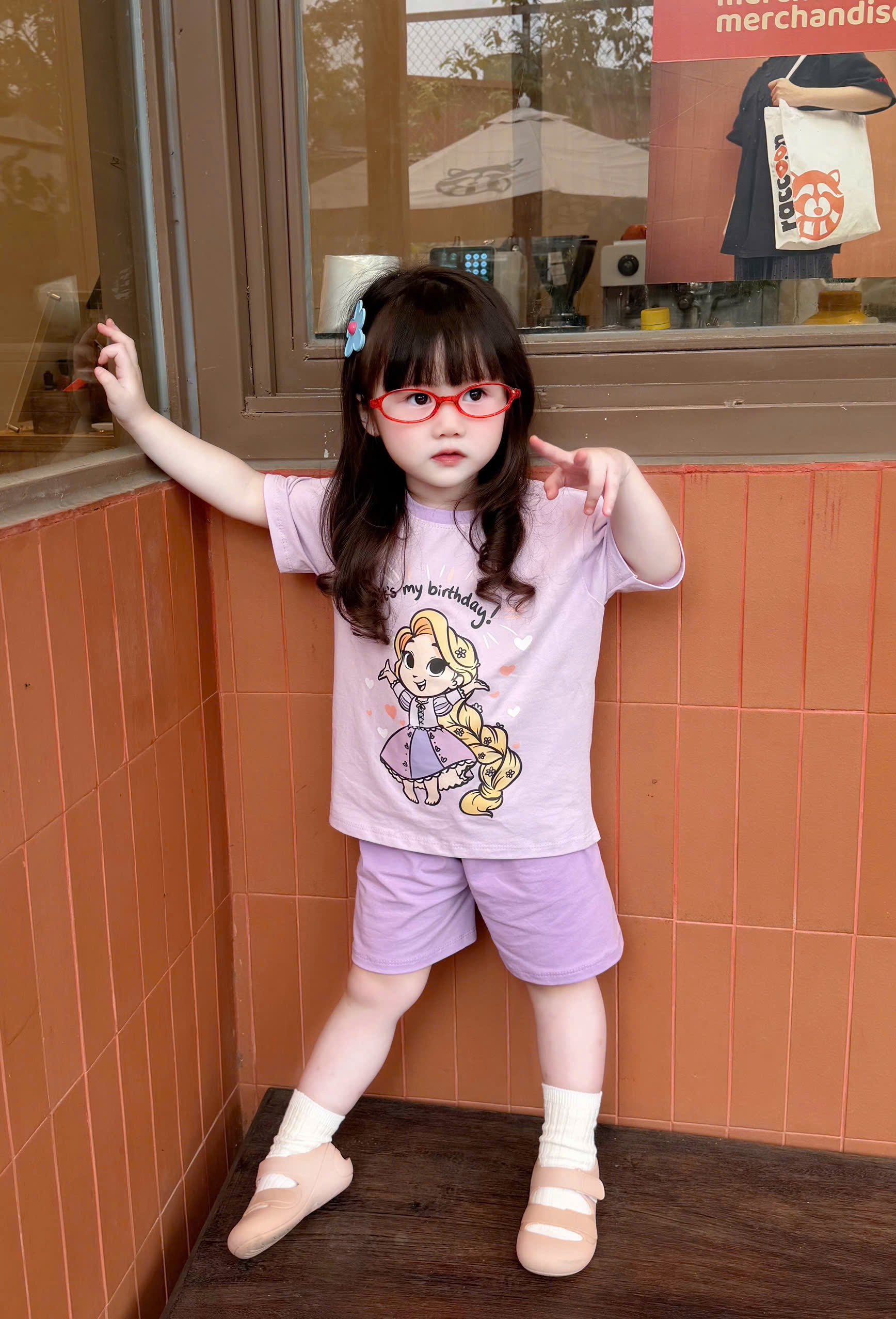 G975 - SET 2 BỘ ĐÙI BÉ GÁI CÔNG CHÚA NHÍ