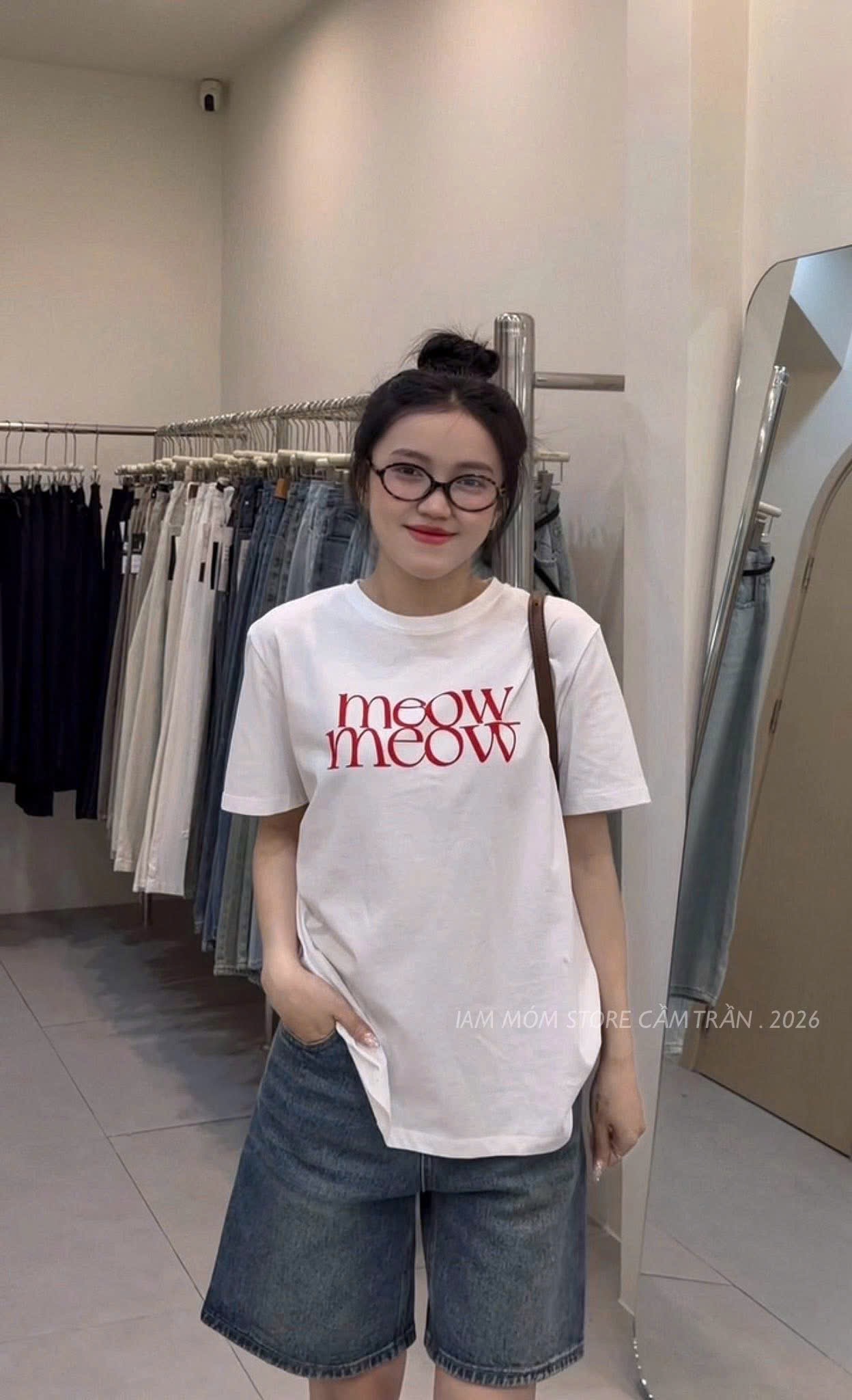 QNU689 - QUẦN JEANS ĐÙI NỮ THÊU nionio