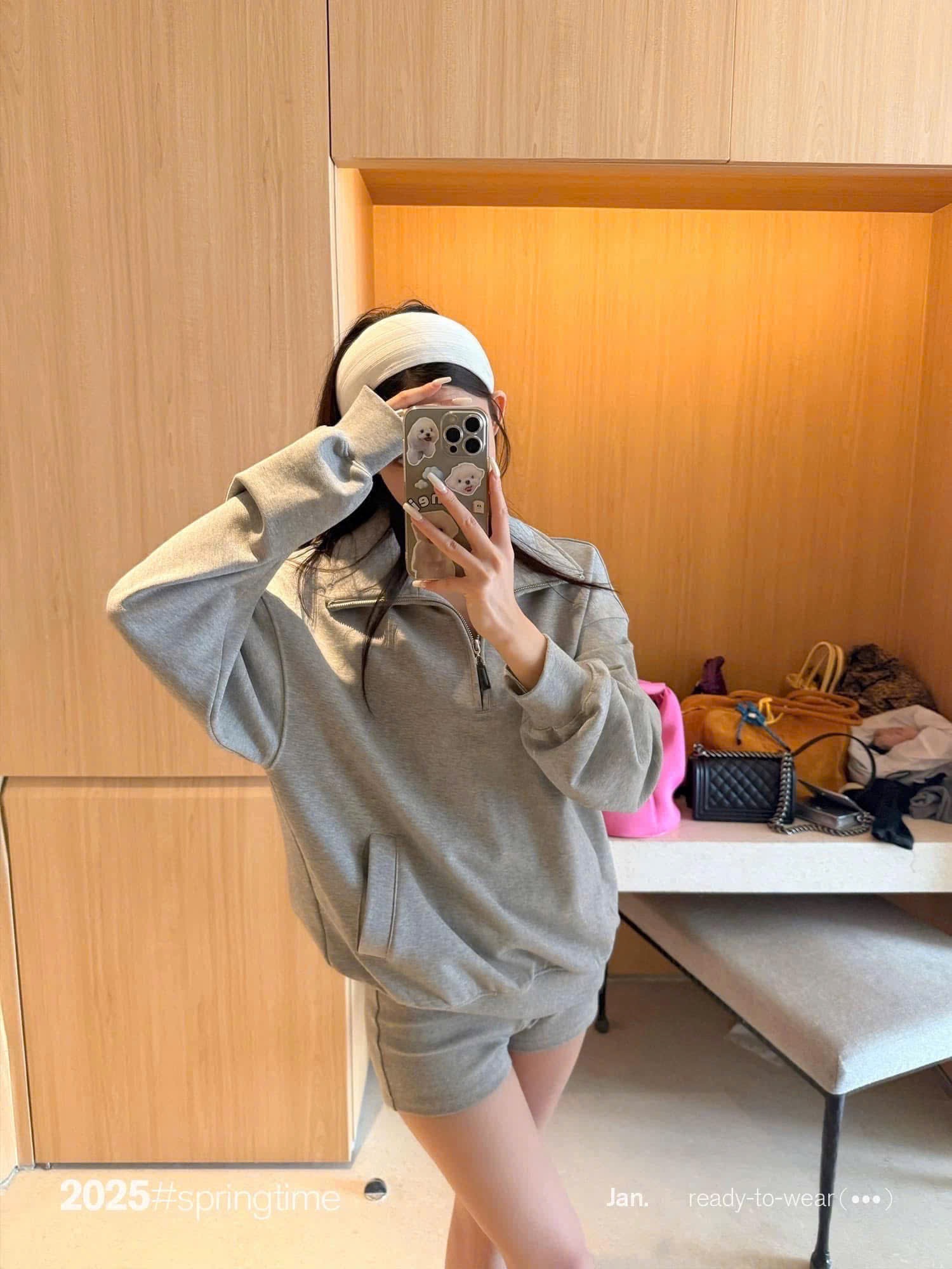 QNU696 - SET 3 QUẦN ĐÙI GÂN BIKER đen tàn xám