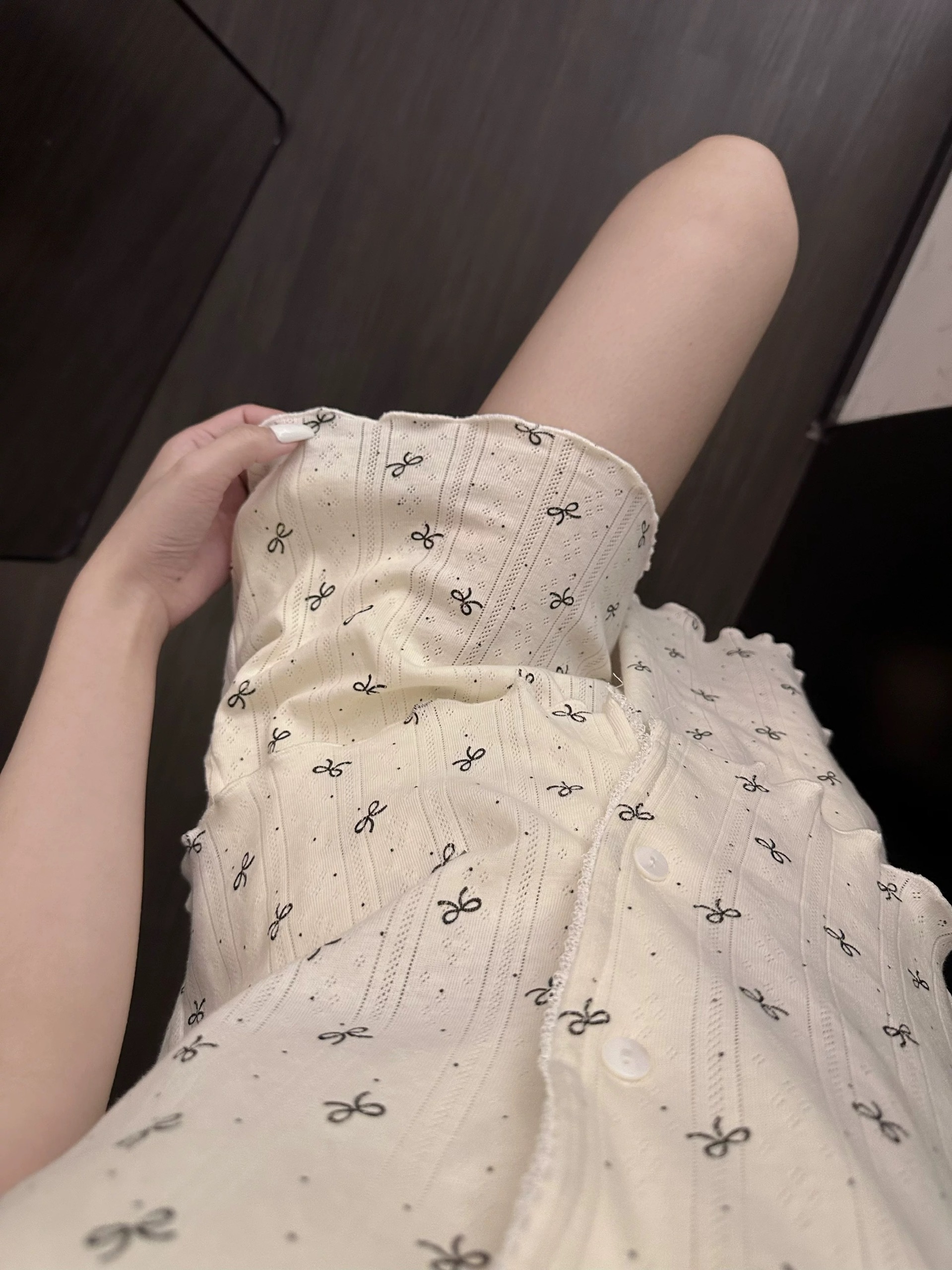 S311 - BỘ ĐÙI NỮ THÔNG HƠI CÀI CÚC IN NƠ