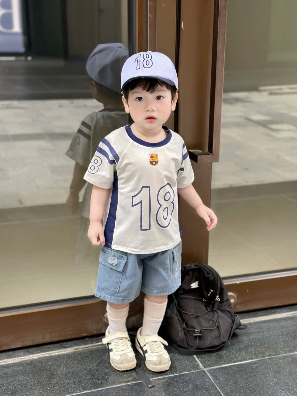 T198 - BỘ ĐÙI BÉ TRAI SỐ 18 QUẦN BÒ TÚI HỘP