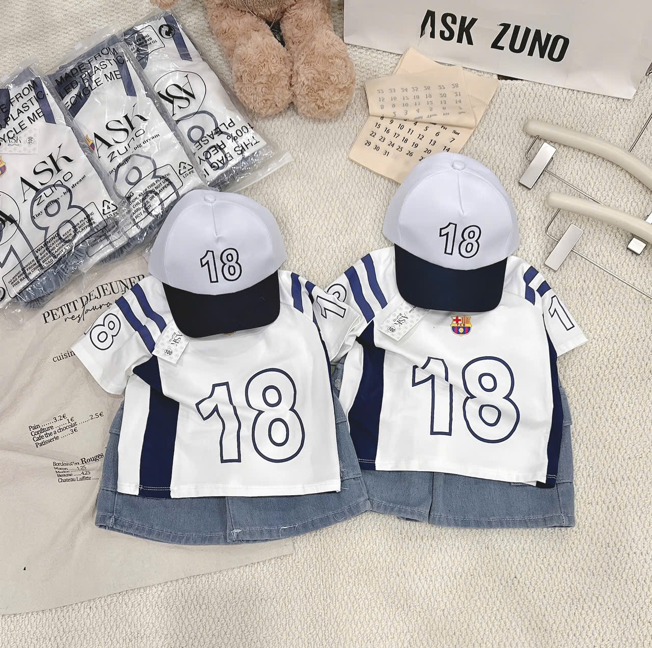 T198 - BỘ ĐÙI BÉ TRAI SỐ 18 QUẦN BÒ TÚI HỘP