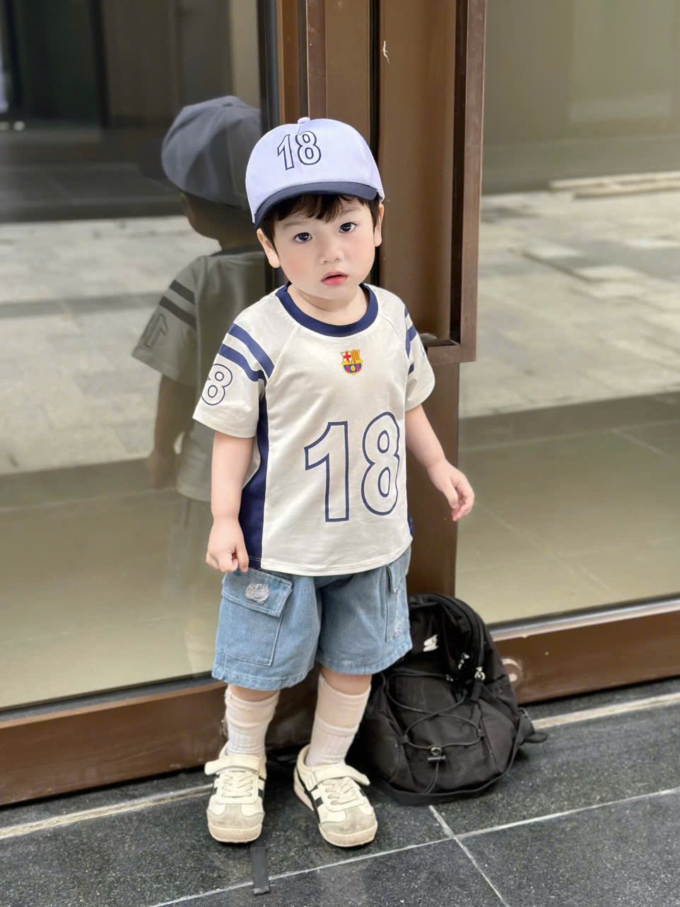 T198 - BỘ ĐÙI BÉ TRAI SỐ 18 QUẦN BÒ TÚI HỘP