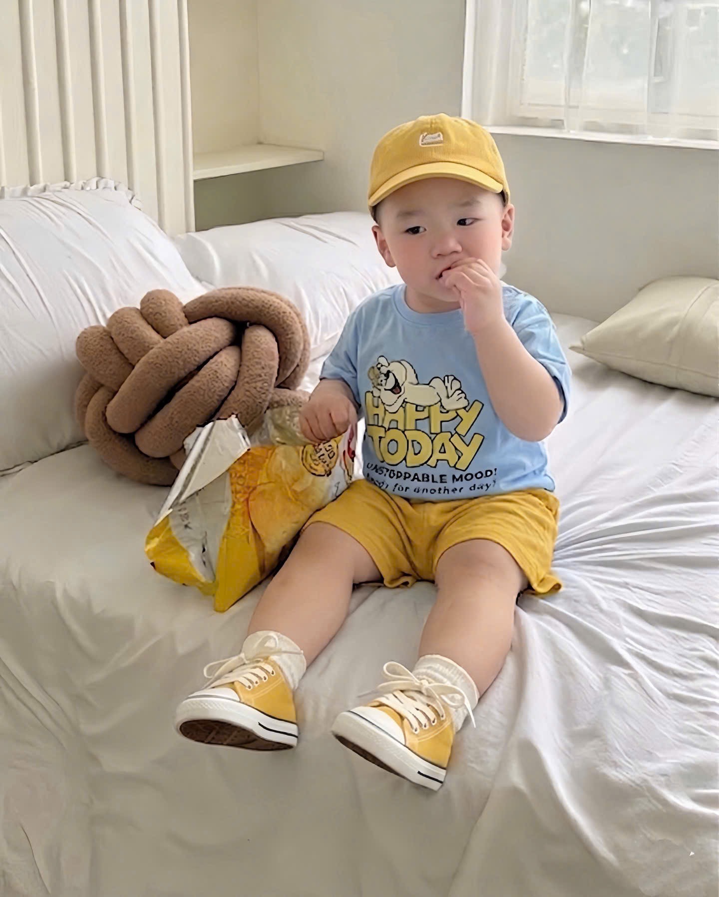 T232 - SET 3 BỘ ĐÙI BÉ TRAI CHÓ CỨU HỘ CIAO xanh be trắng