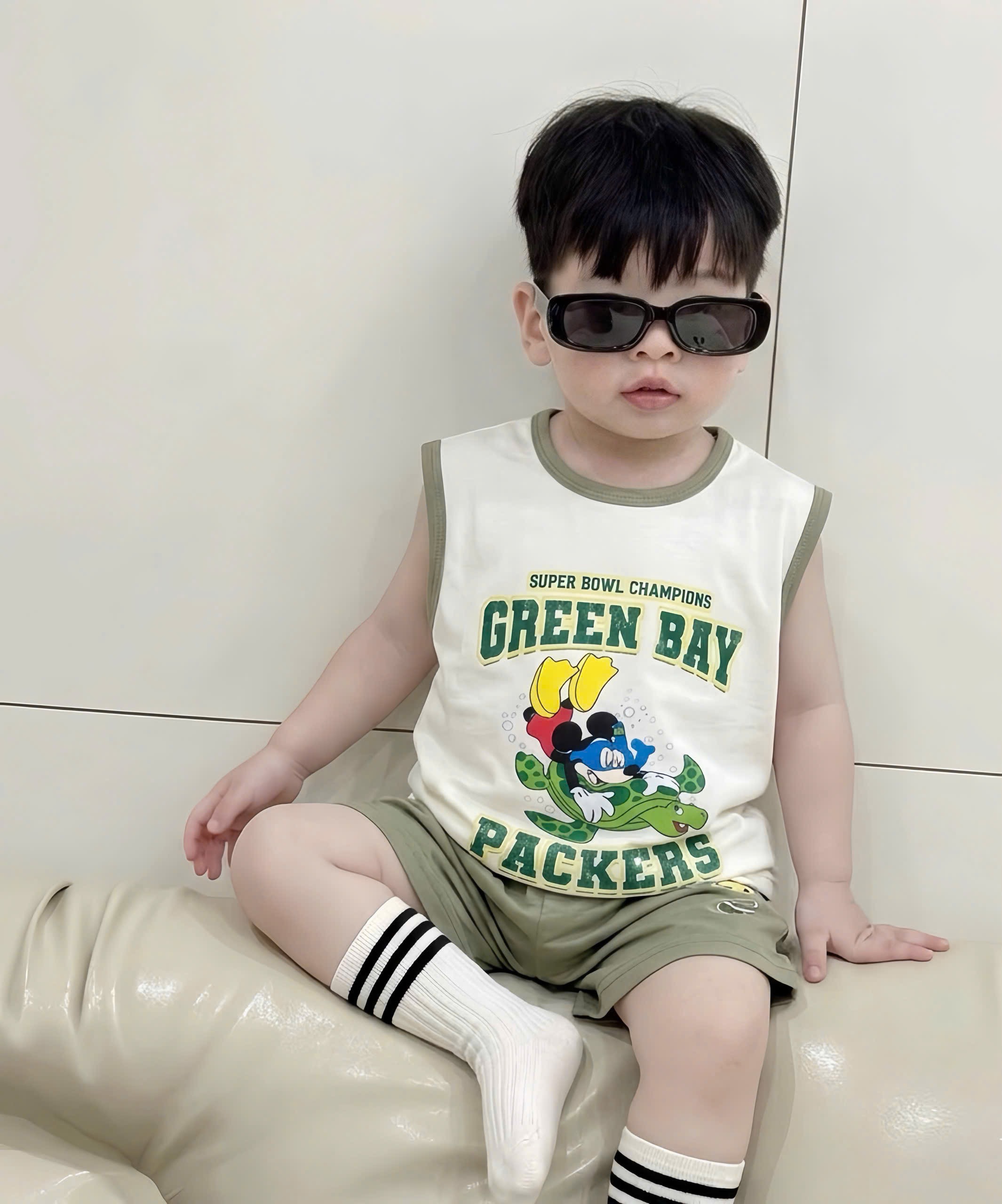T251 - SET 2 BỘ ĐÙI BÉ TRAI BA LỖ HOẠT HÌNH