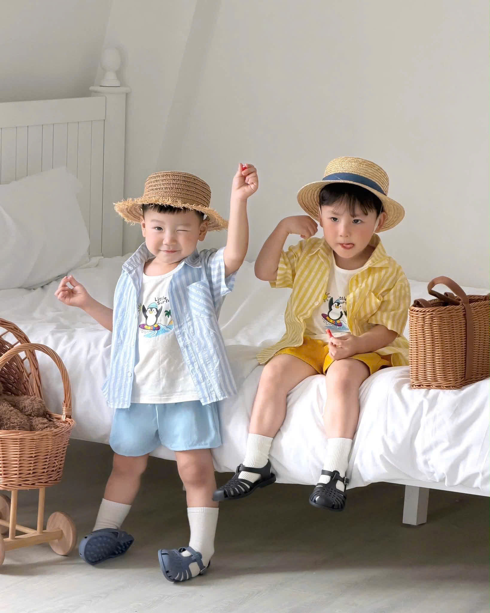 T271 - SET BÉ TRAI 3CT SƠ MI SỌC SUMMER