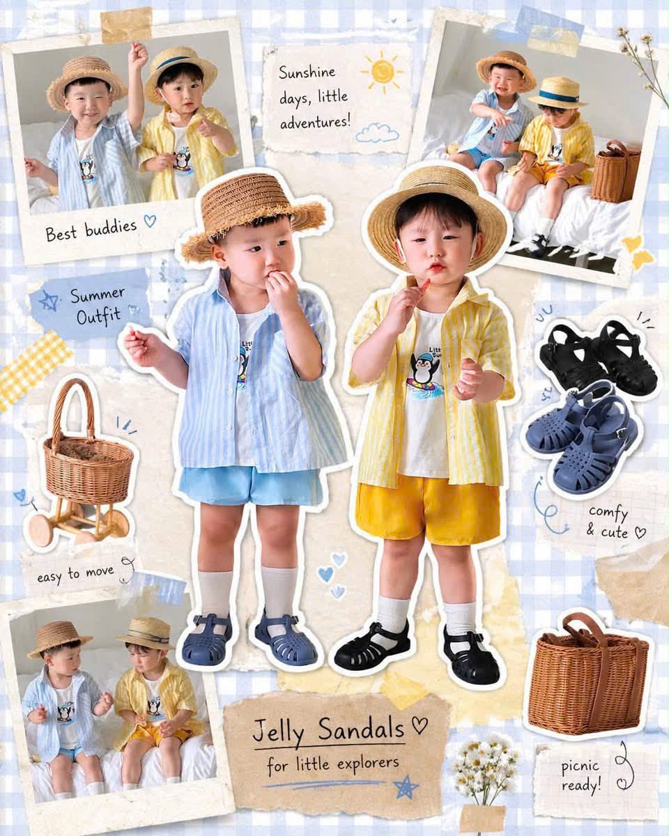 T271 - SET BÉ TRAI 3CT SƠ MI SỌC SUMMER