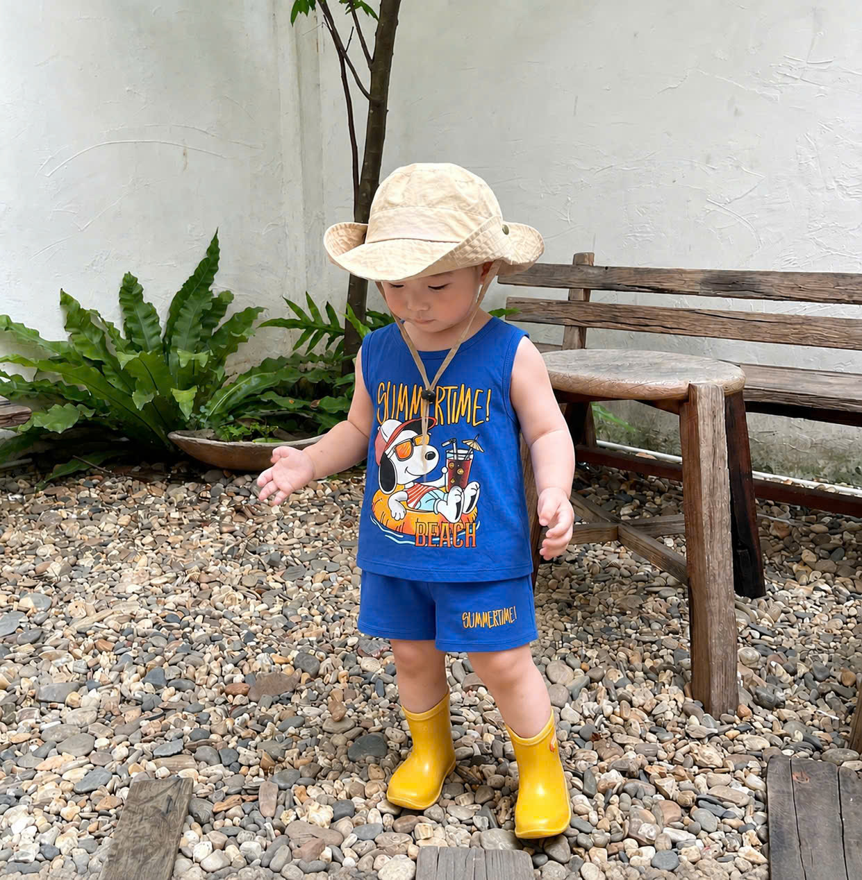 T300 - SET 3 BỘ ĐÙI BÉ TRAI SUMMER RELAX than xanh trắng