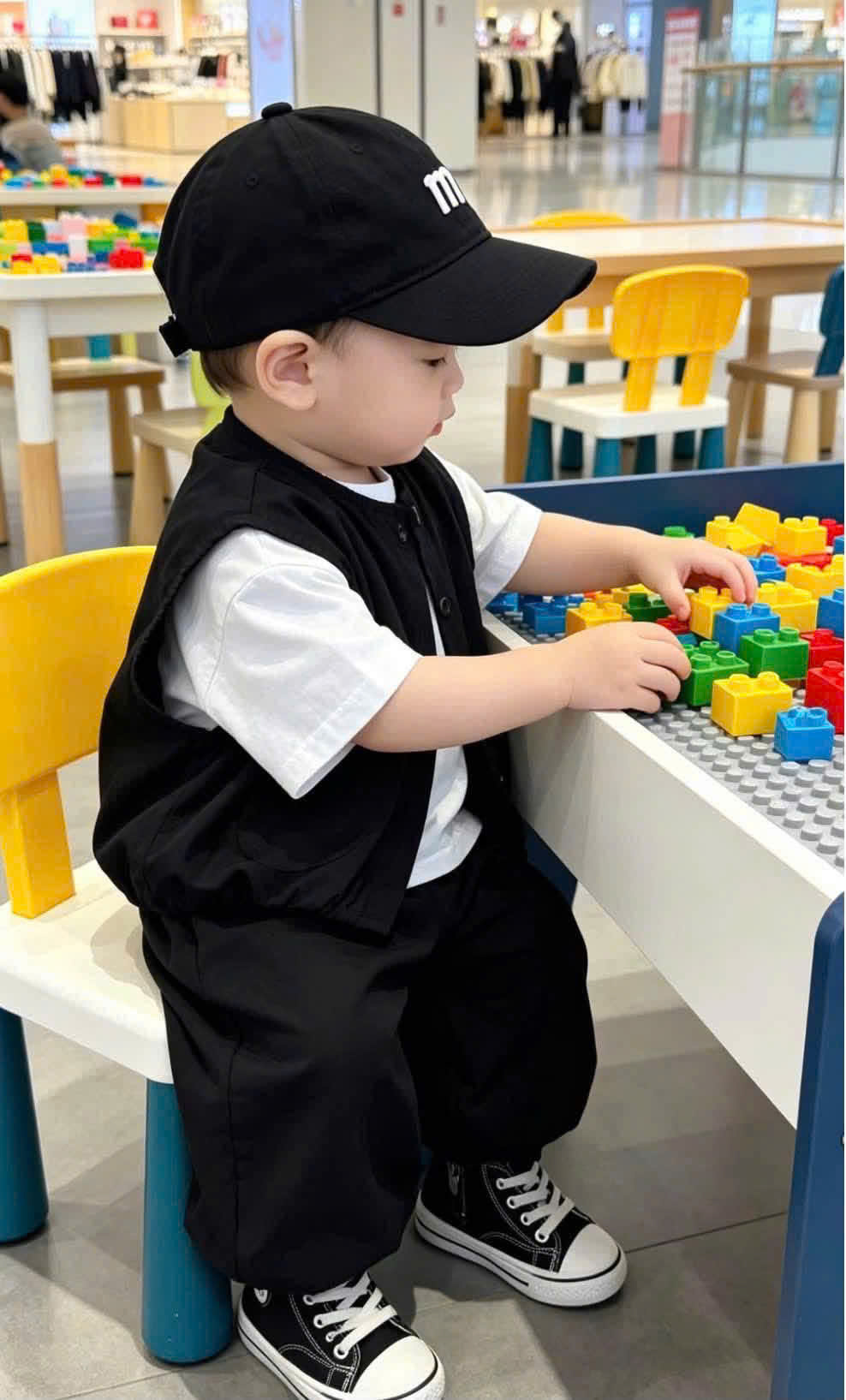 T309 - SET BÉ TRAI 3CT PHÔNG TRẮNG MIX GILE ĐEN