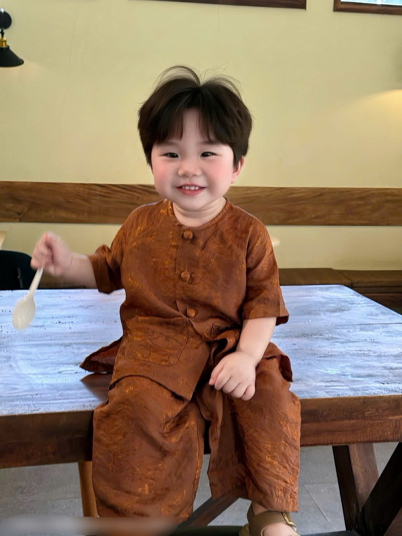 T313 - BỘ LỤA BÀ BA BÉ TRAI GÁI