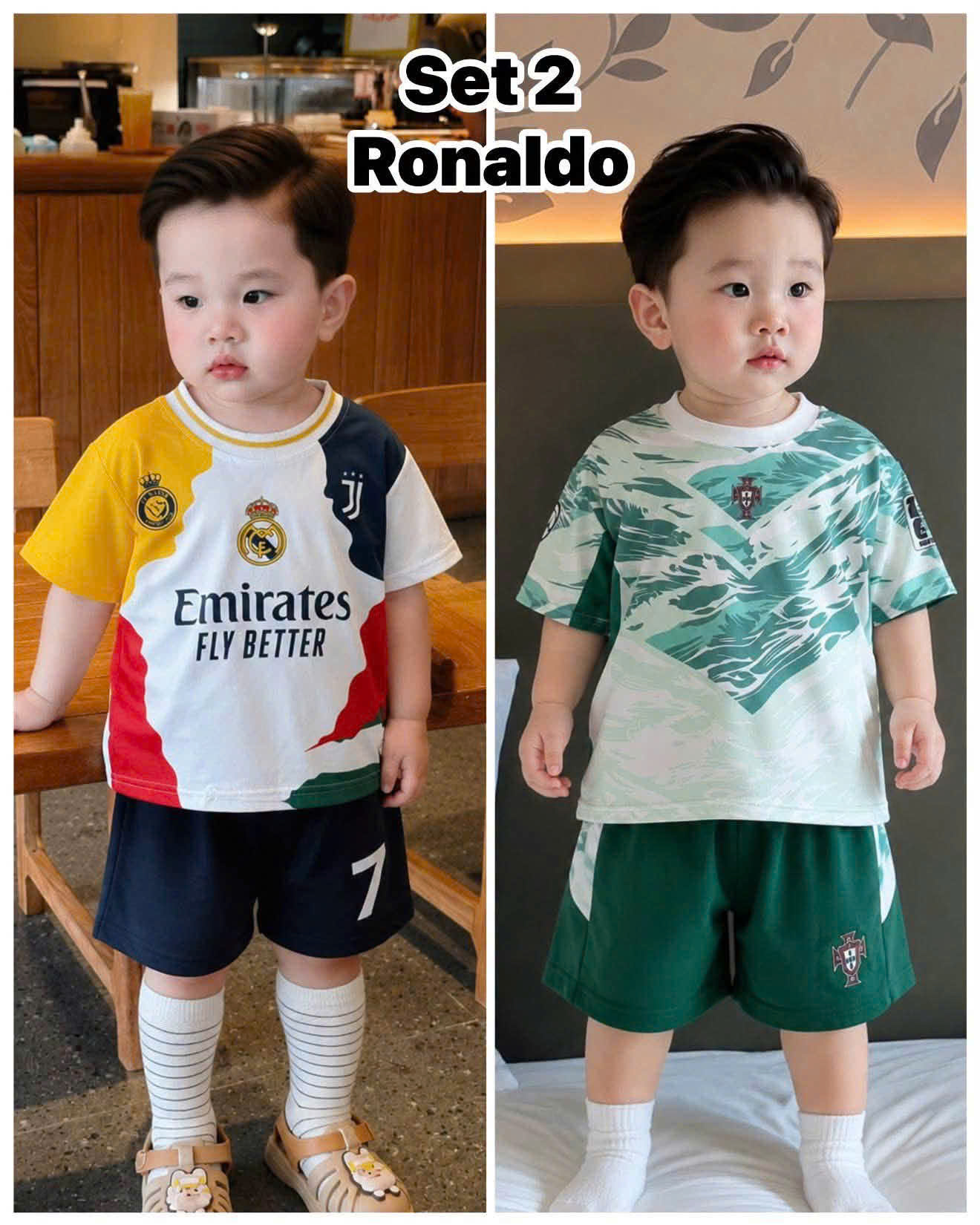 T363 - SET 2 BỘ ĐÙI BÉ TRAI THỂ THAO LOANG Emirates