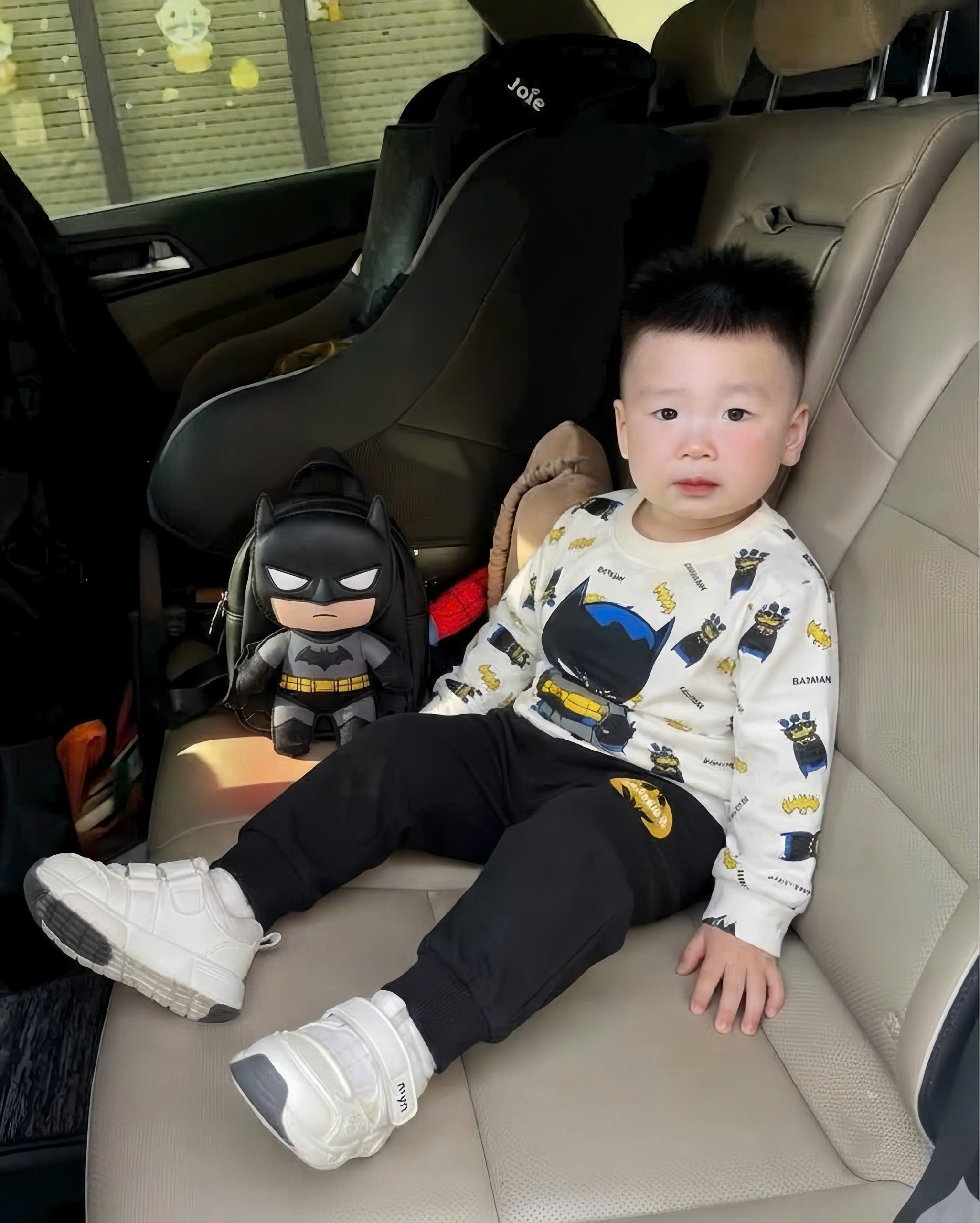 T449 - SET 2 BỘ BÉ TRAI DÀI TAY AVENGER đen trắng
