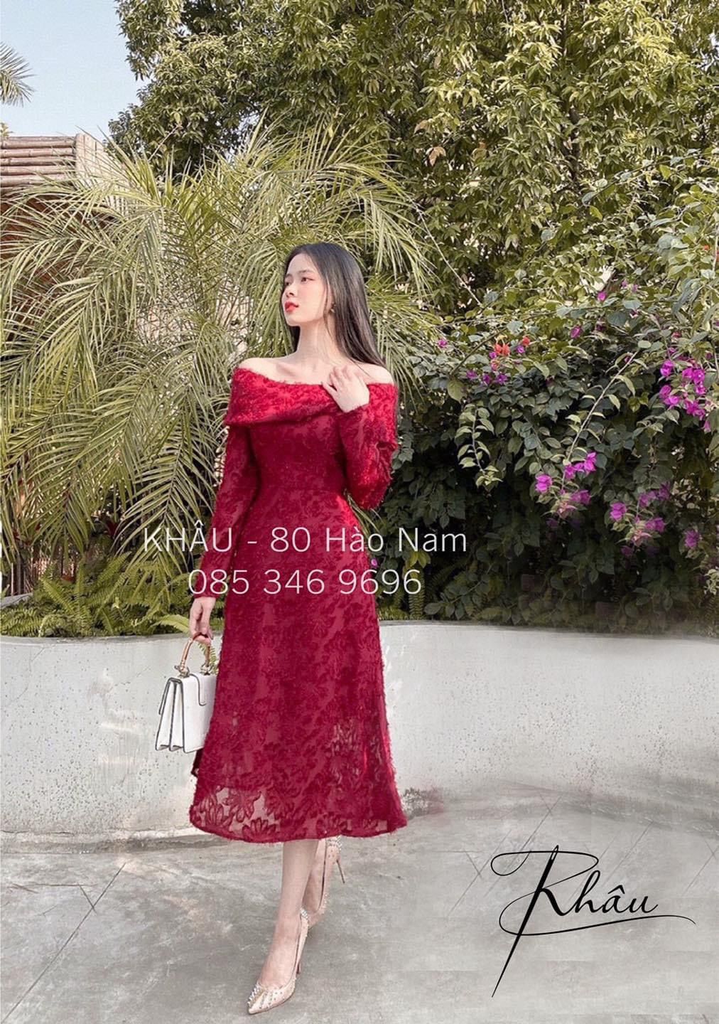 Váy hoa nhí trễ vai, đầm voan hoa tầng tay dài dáng xoè buộc nơ tay  xixeoshop - v131 - Chân váy | ThờiTrangNữ.vn