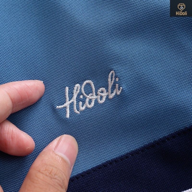 ANA75 - ÁO POLO NAM PHỐI MÀU TRẮNG DƯỚI THÊU HIDOLI